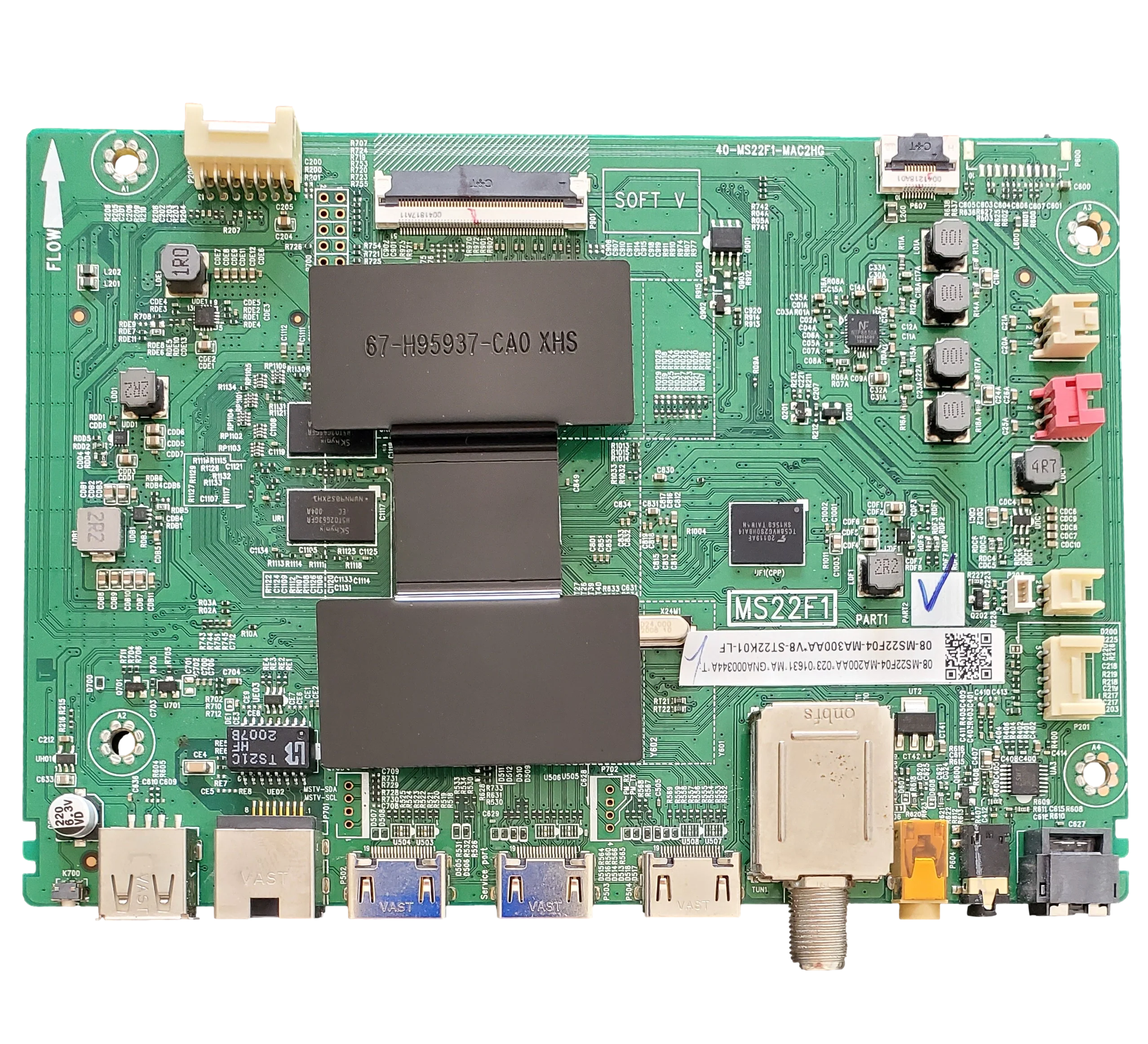 08-MS22F04-MA200AA TCL Main Board, 08-MS22F04-MA200AA, 08-MS22F04-MA300AA, V8-ST22K01-LF, MS22F1, 43S525