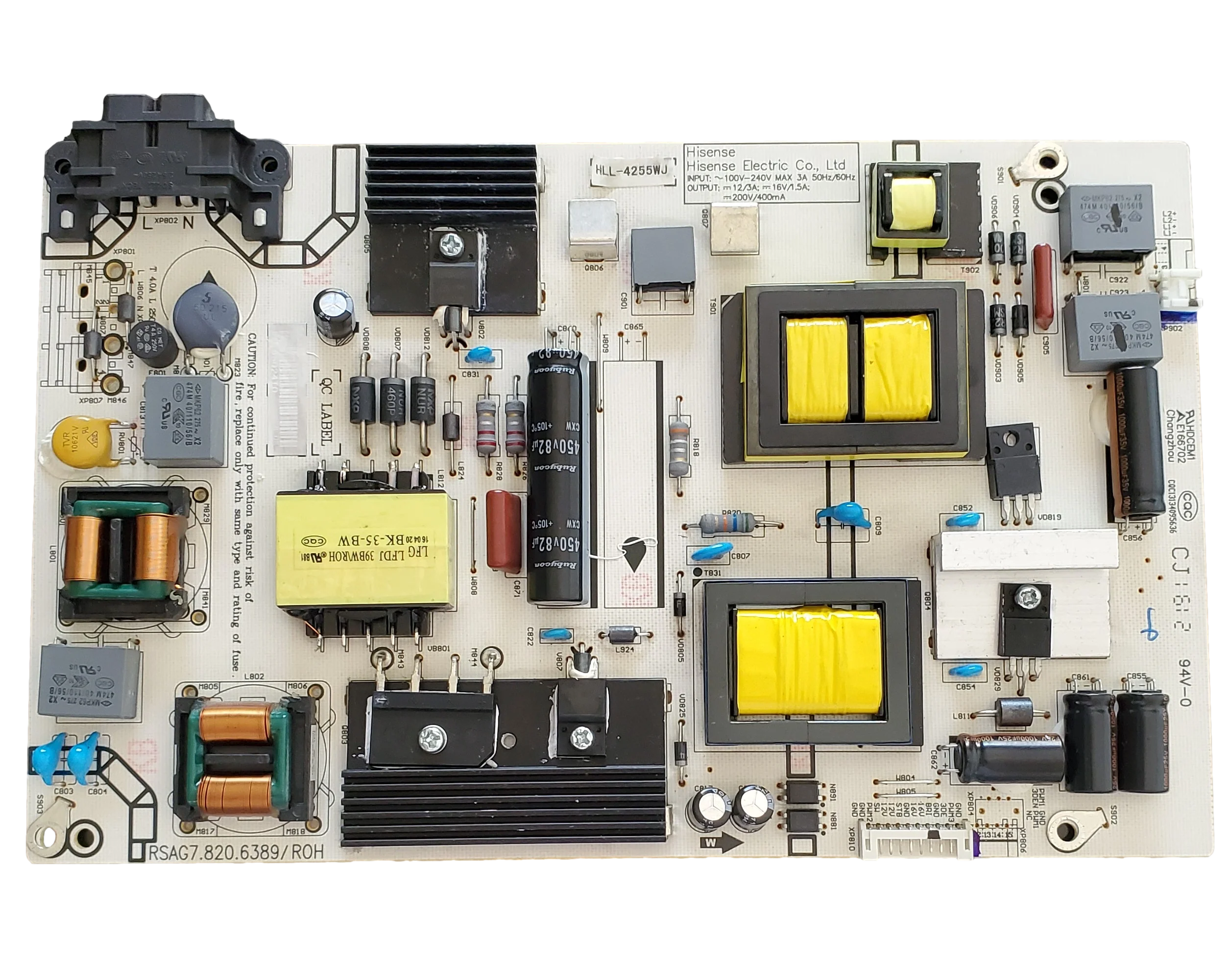 193136 Sharp Power Supply, RSAG7.820.6389/ROH, LC-40N5000U