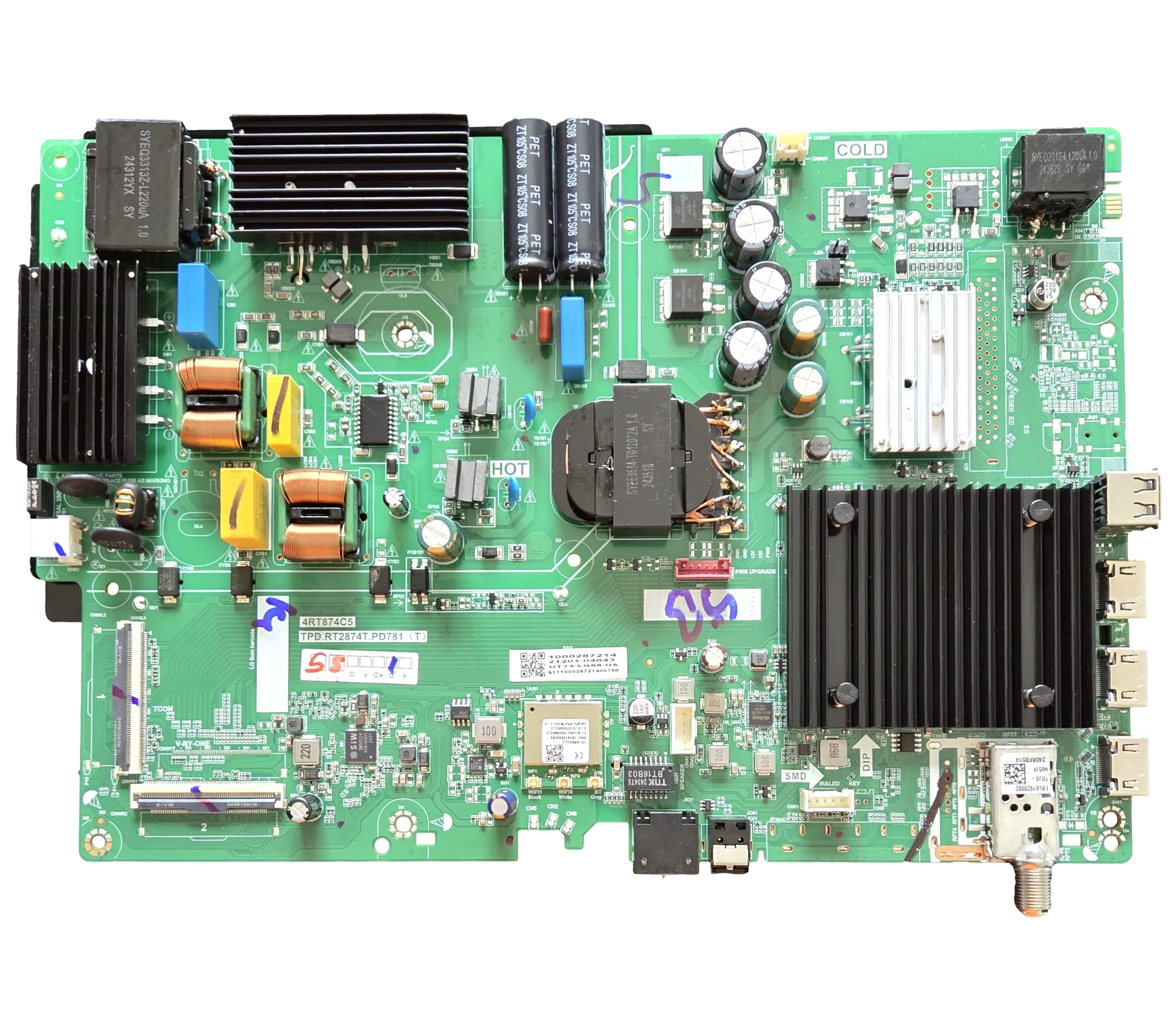 21201-04643 LG Main Board, 10002872140, TPD.RT.2874T.PD781 (T) , 65UT7570PUB