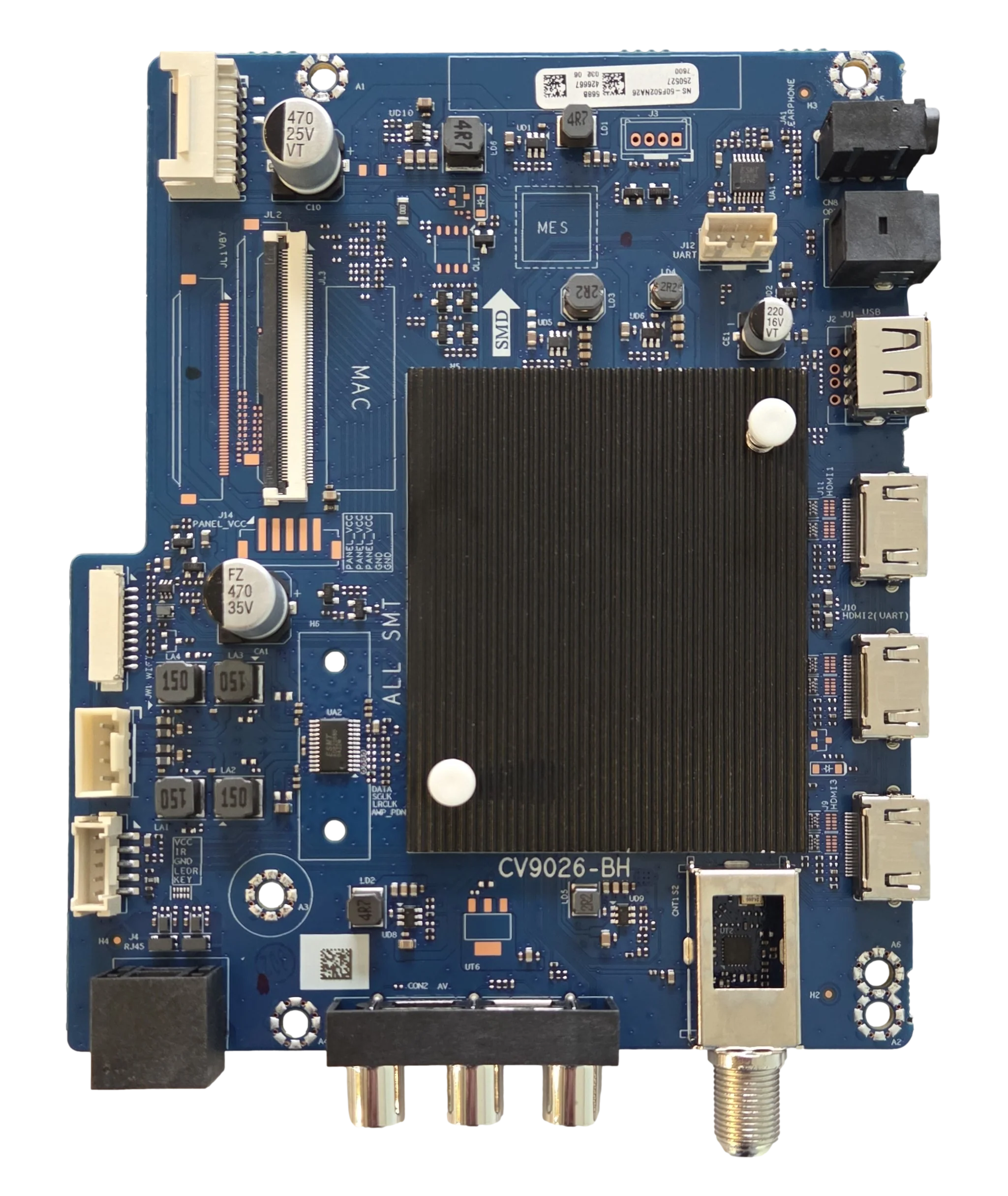 250527 Insignia Main Board, CV9026-BH, NS-50F502NA26