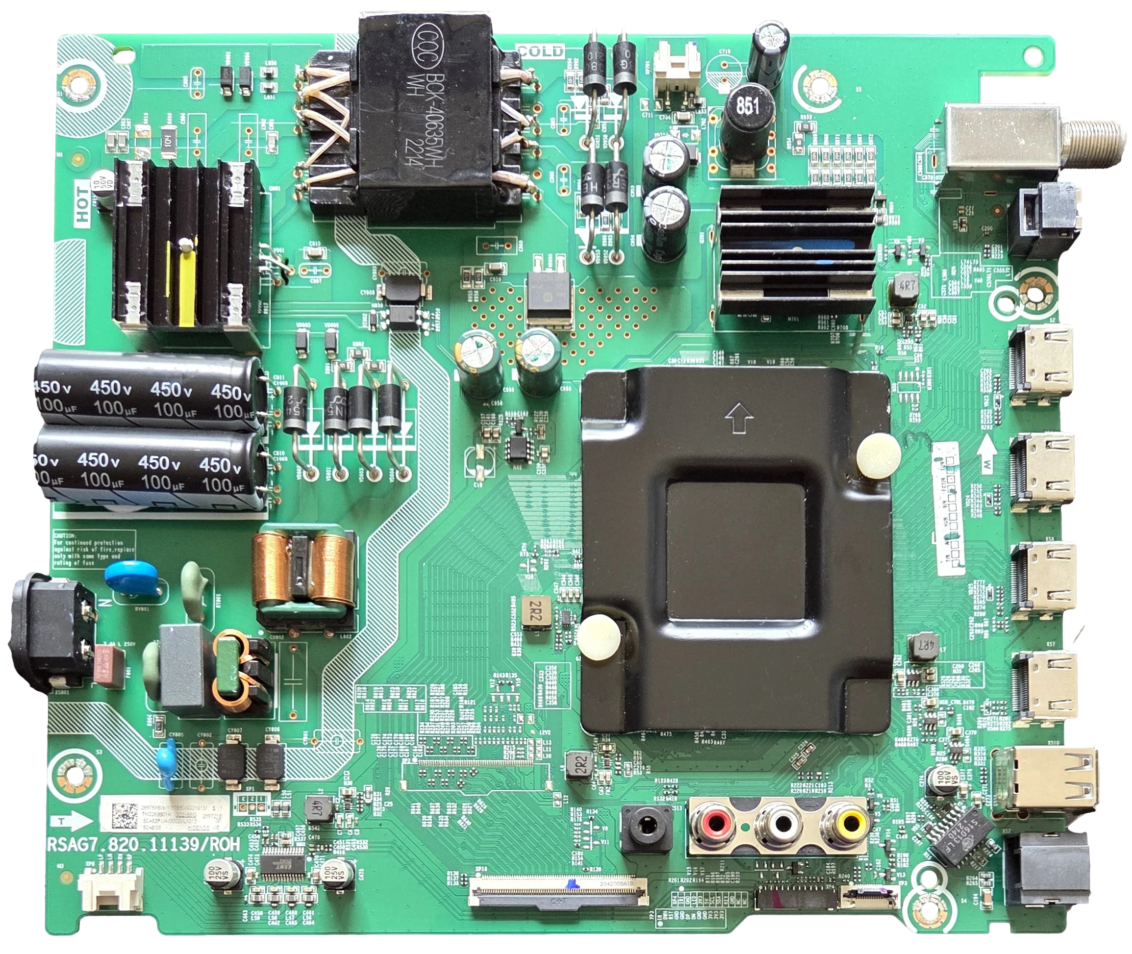 289759 Hisense Main Board/Power Supply, 798732, RSAG7.820.11139/ROH, 50A6G8