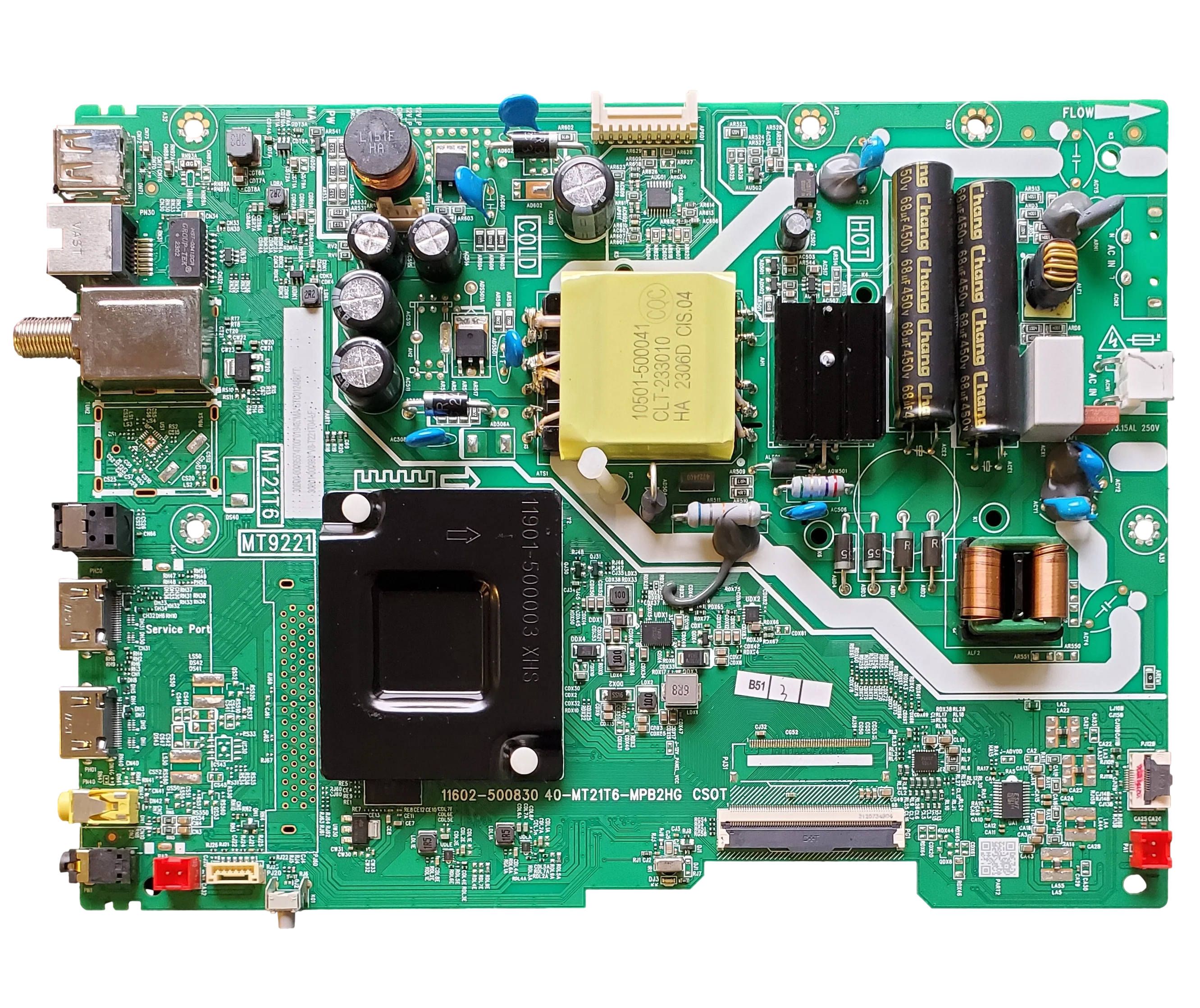 30800-000955 TCL Main Board, V8-T221T04-LF, 43S350G