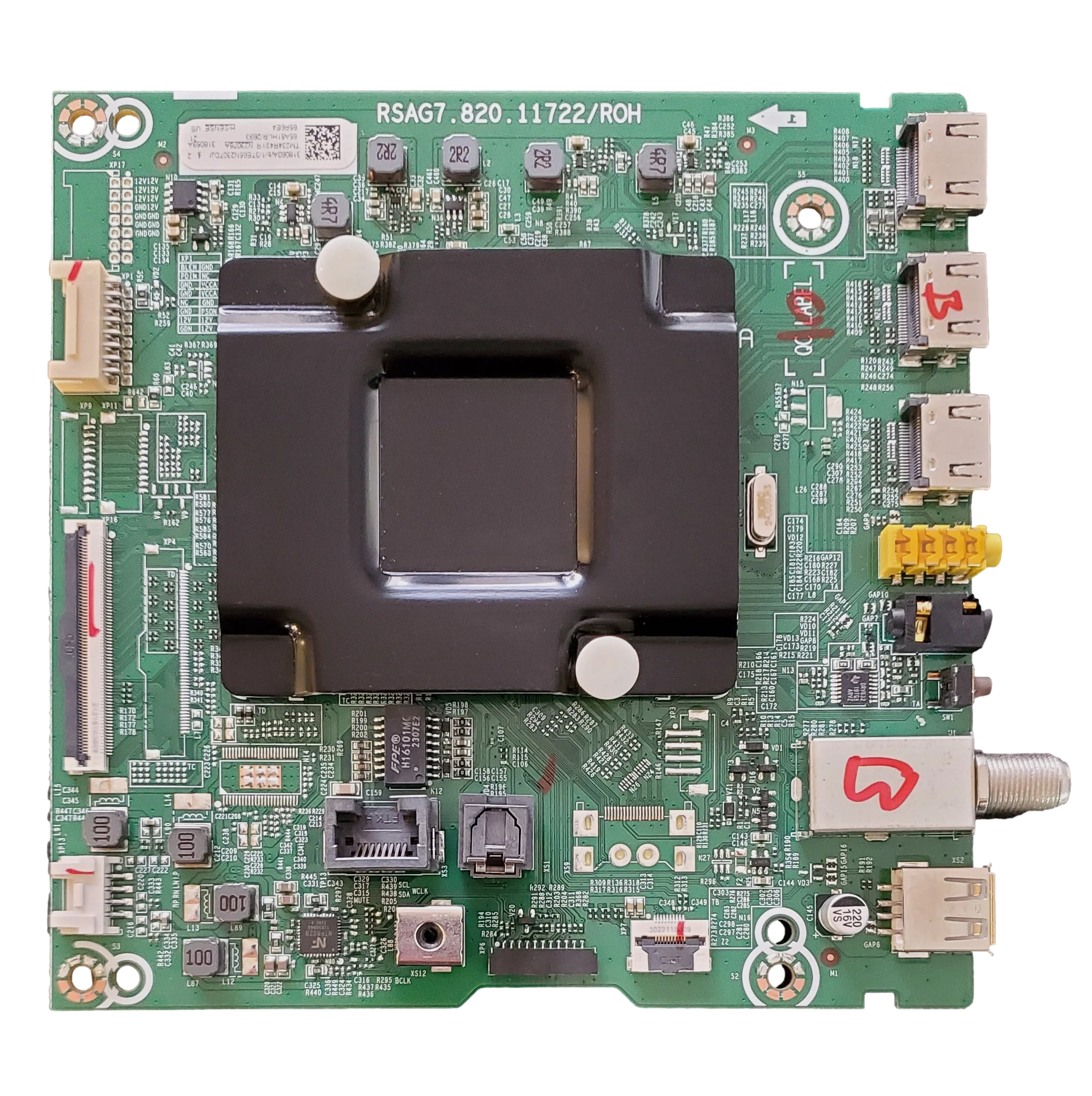 318060 Hisense Main Board, 318059, 65A51HUR/2693, RSAG7.820.11722/ROH , 65R6E4