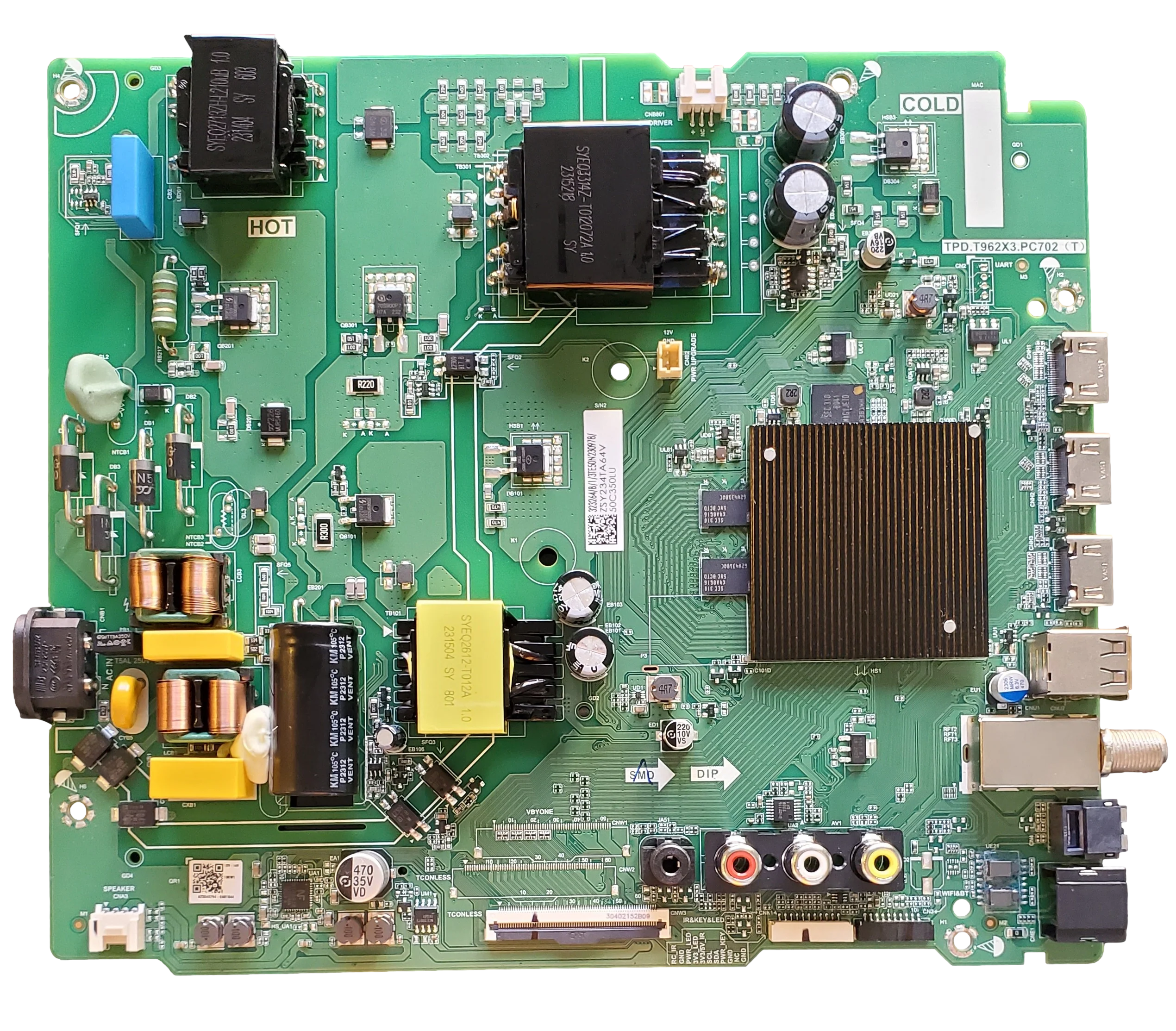 323264 Toshiba Main Board, 50C350LU Main Board, TPD.T962X3.PC702 (T), 50C350LU