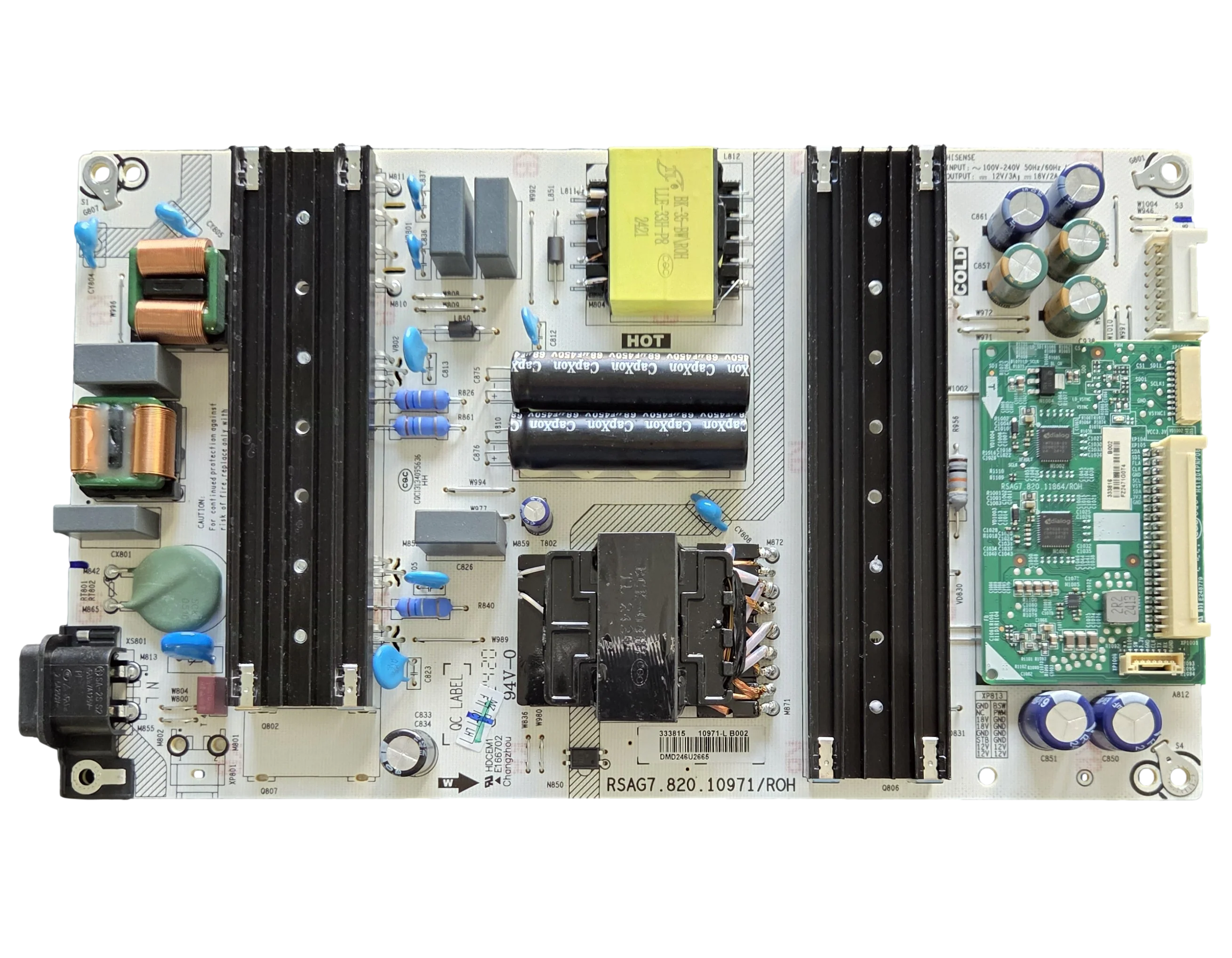 333815 Hisense Power Supply, RSAG7.820.10971/ROH, 55U6HR, 55U68K