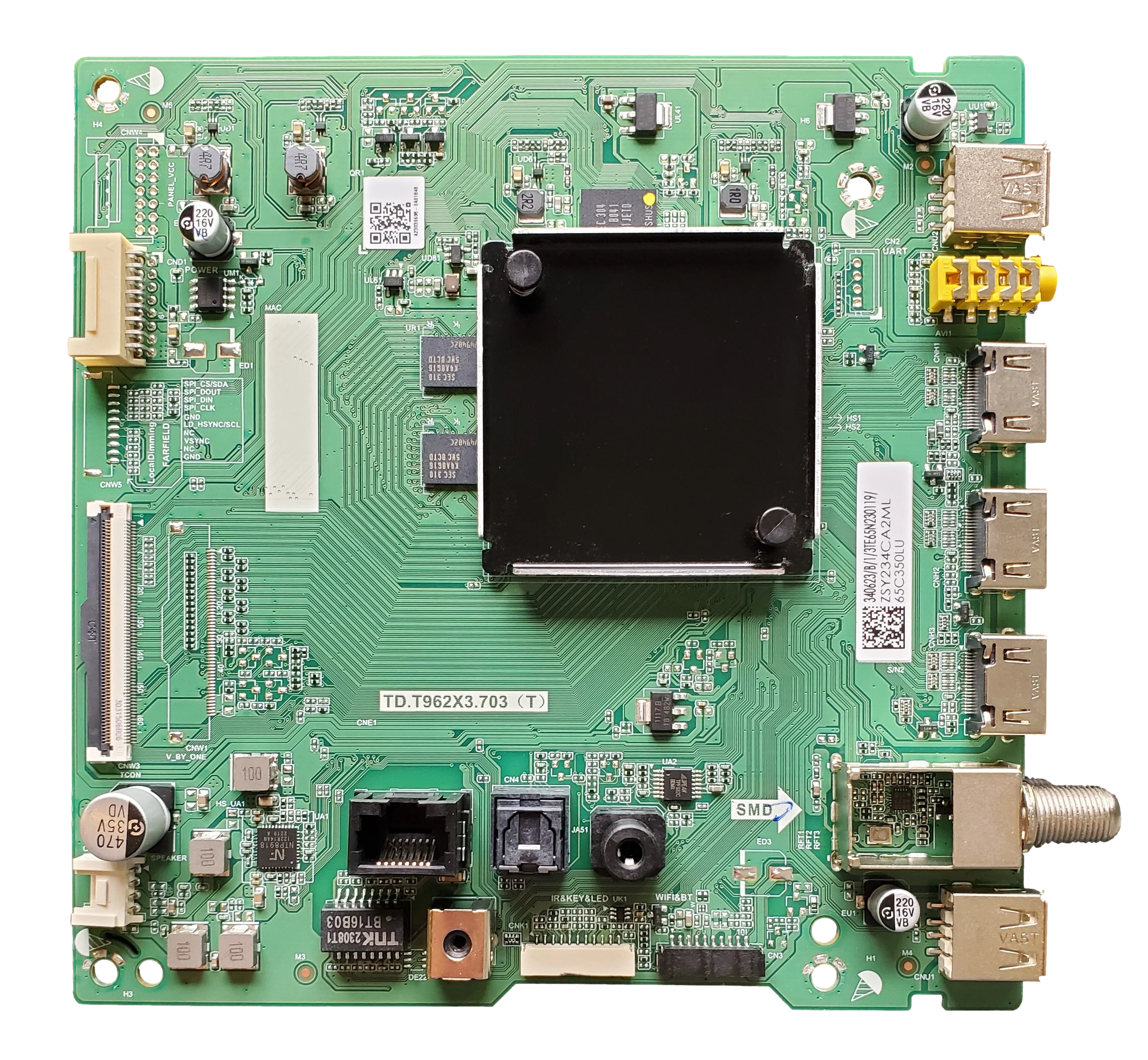 340623 Toshiba Main Board, TD.T962X3.703(T), 65C350LU