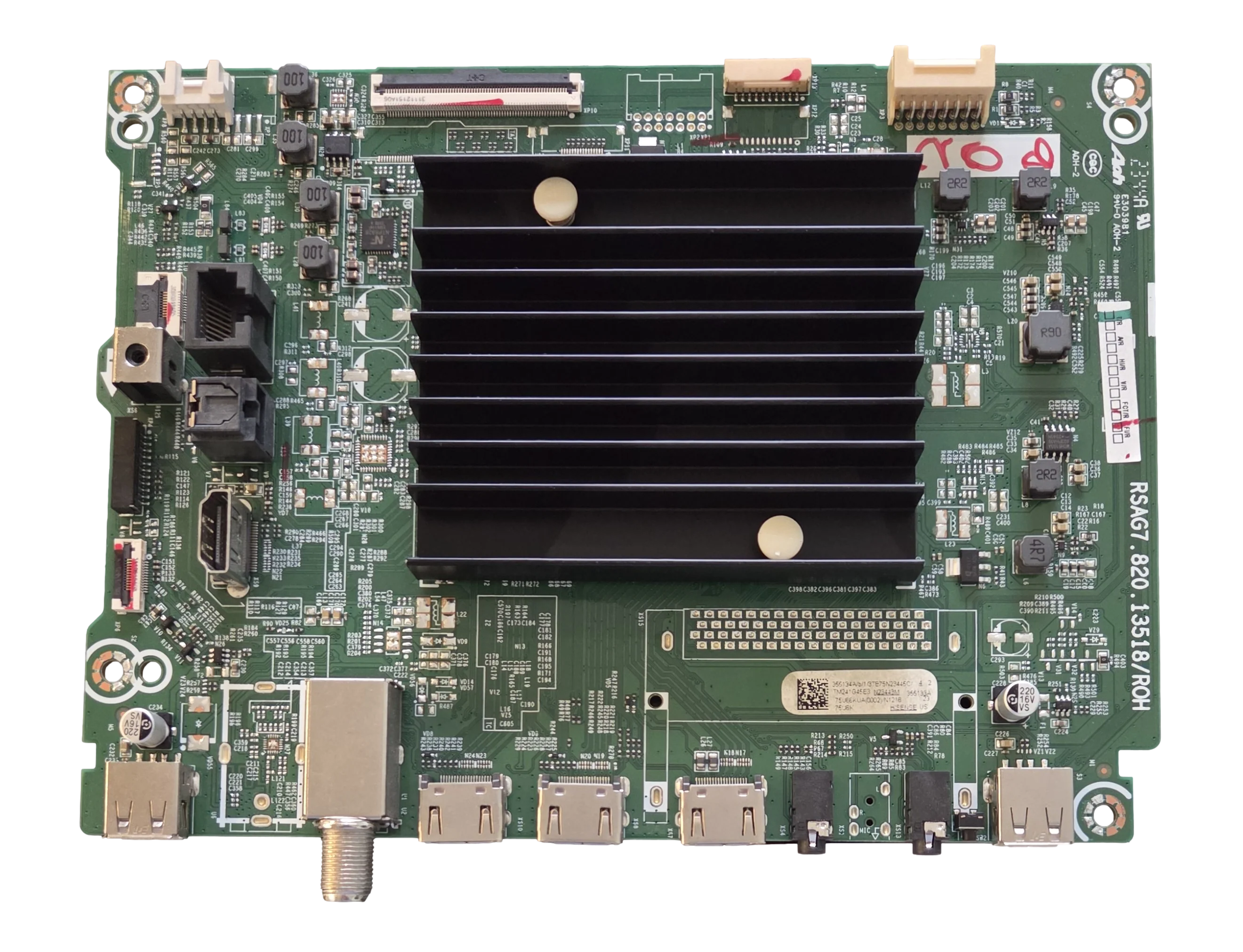355134 Hisense Main Board, 355133A, RSAG7.820.13518/ROH, 75U6K