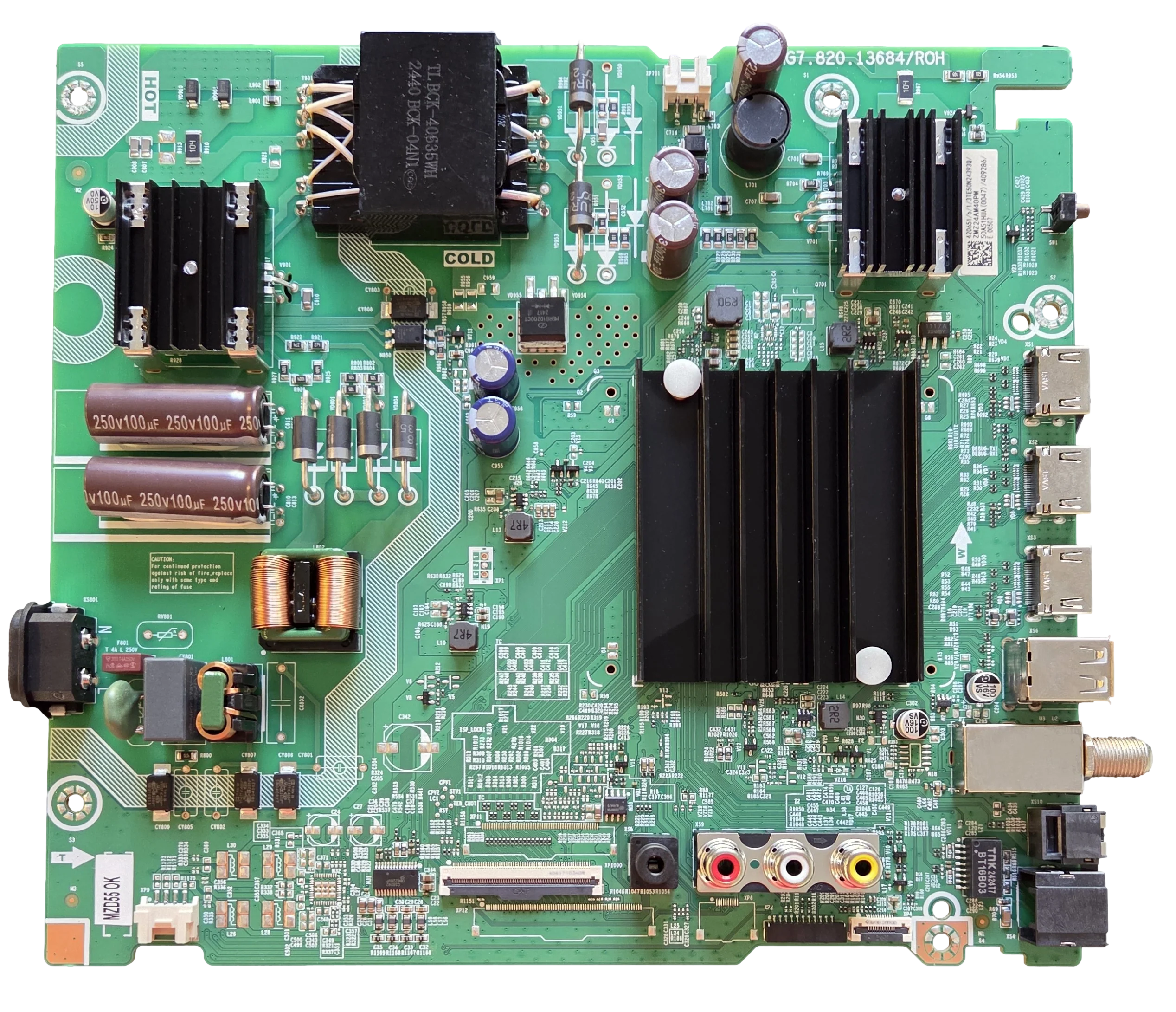 409286 Hisense Main Board, RSAG7.820.13684/ROH, 357601, 357600, 50A51HUA, 409285, 50A7N