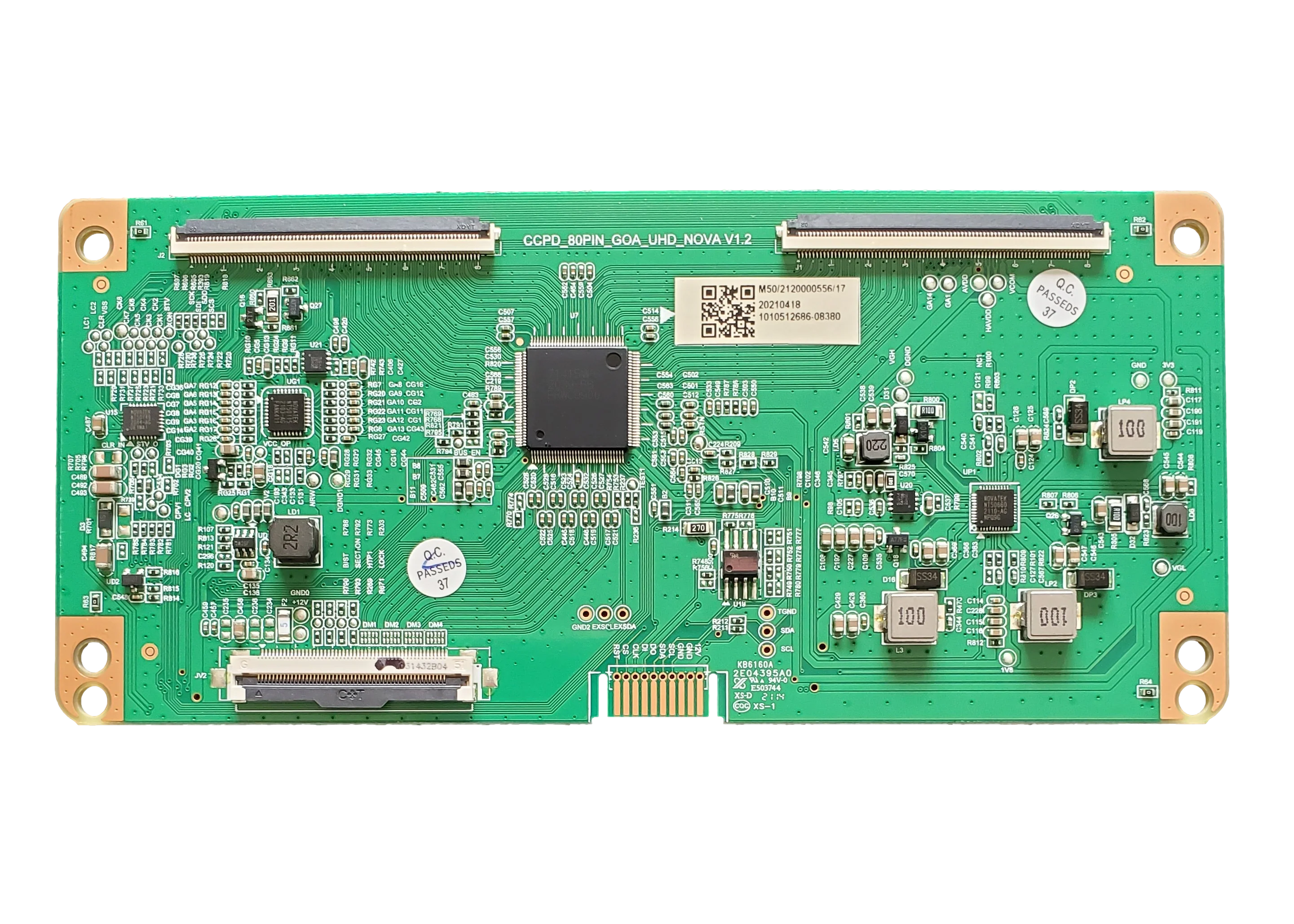 513C4953M50 Onn T-Con, 513C4953M50, M50, CCPD_80PIN_GOA_UHD_NOVA V1.2, 100012585