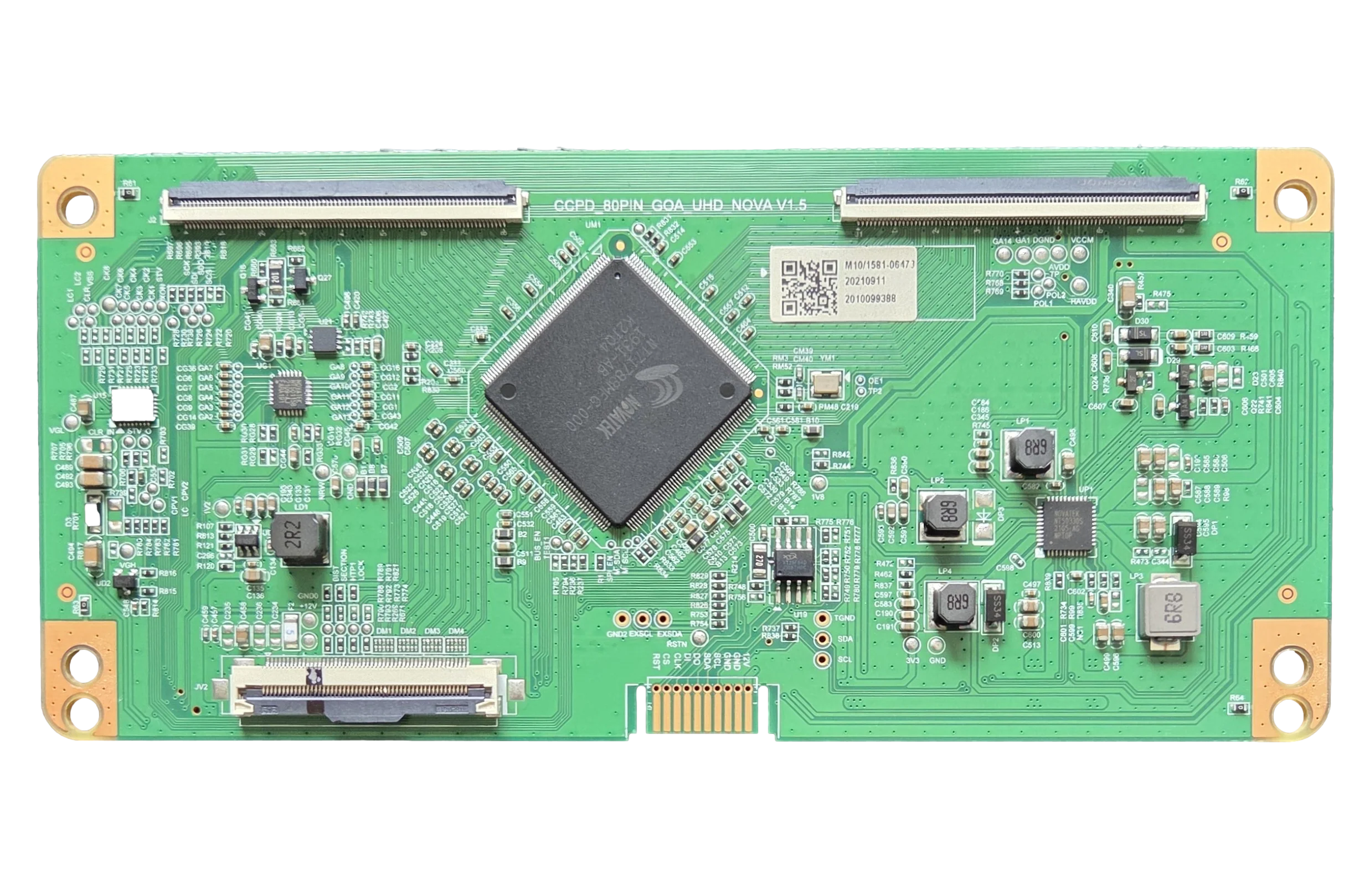 513C4958M10 Onn T-Con Board, CCPD_80PIN_GOA_UHD_NOVA V1.5, LT-58MAW705