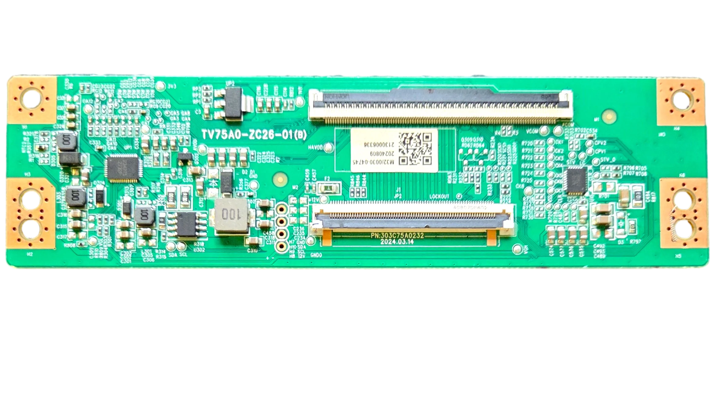 513C75A0M32 Onn T-Con Board, TV75A0-ZC26-01(B), 100012587