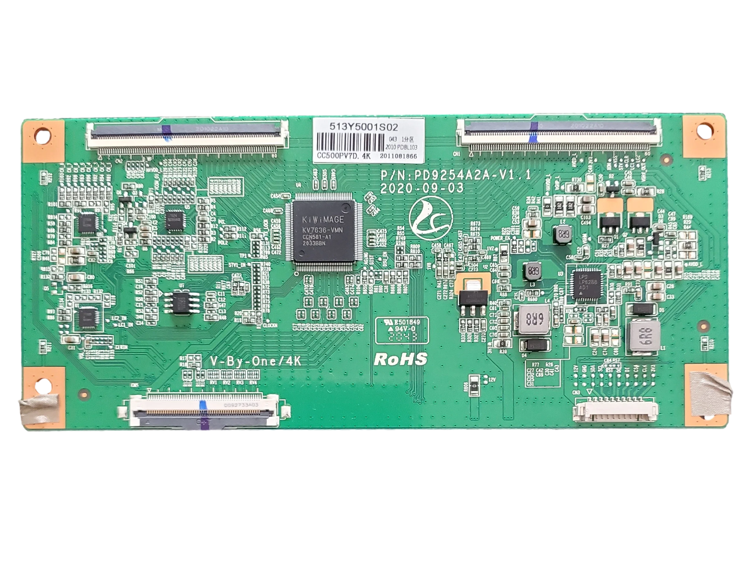 513Y5001S04 Westinghouse T-Con, 513Y5001S04, PD9254A2A-V1.1, CC500PV7D.4K, WR50UT4009, LT-50MAW705
