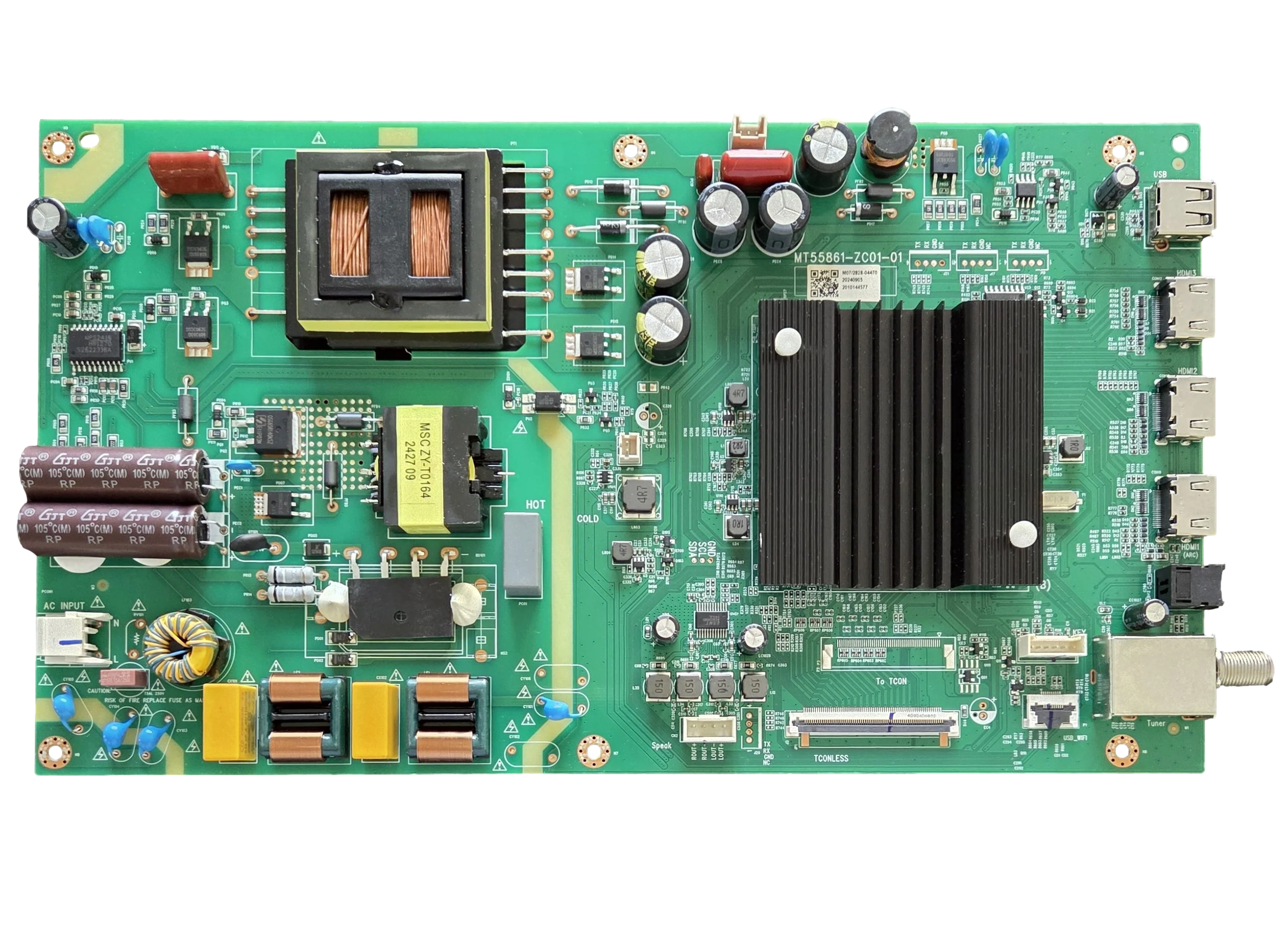 515C55831M07 Vizio Main Board/Power Supply, MT55861-ZC01-01, M07, V4K50M-0810