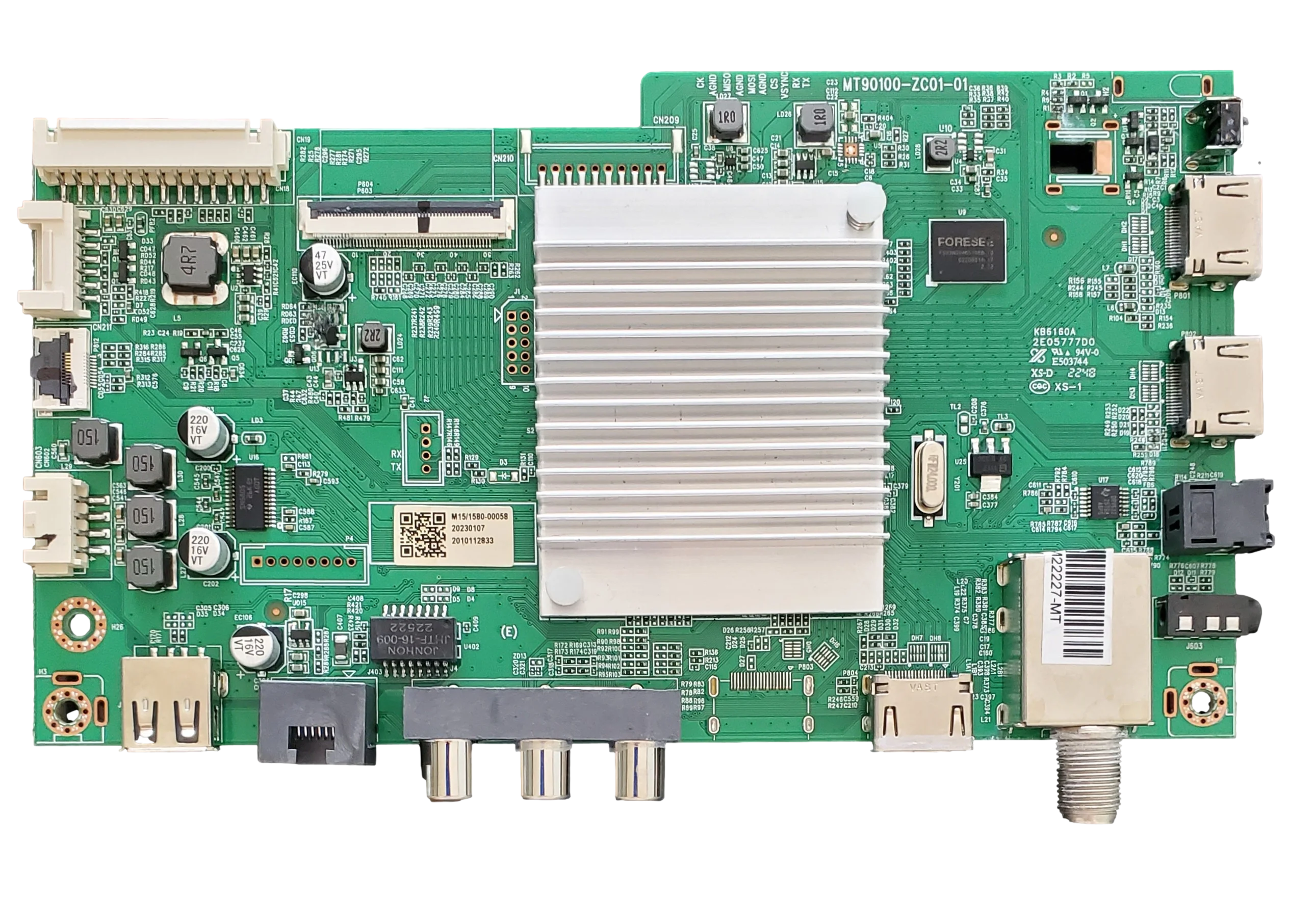 515C90100M15 Onn Main Board, M22227-MT, MT90100-ZC01-01, 100012587