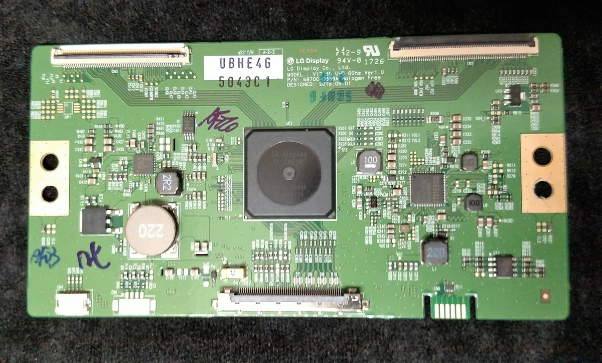 6871L-5043C LG T-Con, 6870C-0689A, V17 56 UHD, 65UJ7700-UA