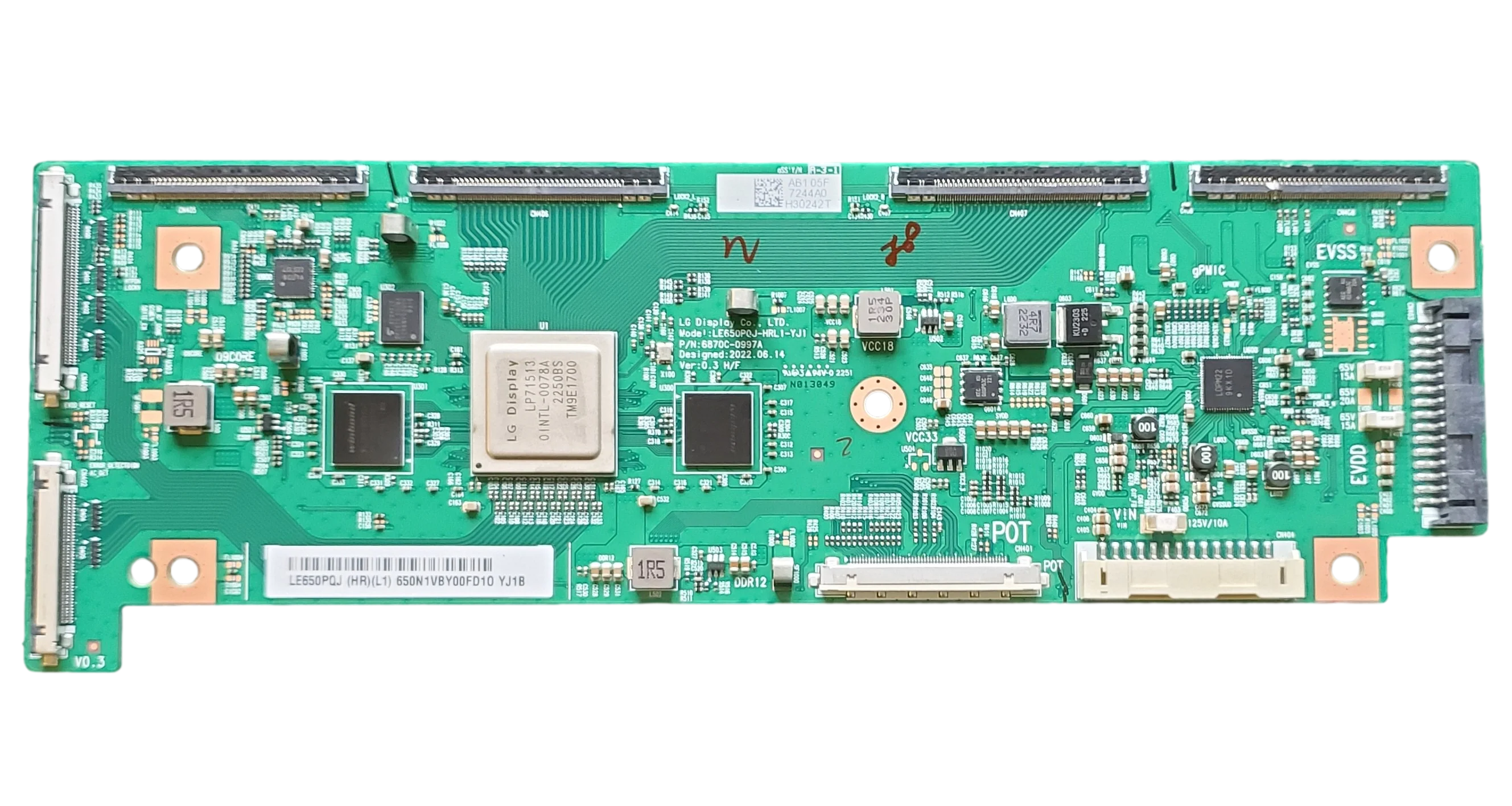 6871L-7244A LG T-Con, 7244A, 6870C-0997A, LE650PQJ, OLED65G3PUA