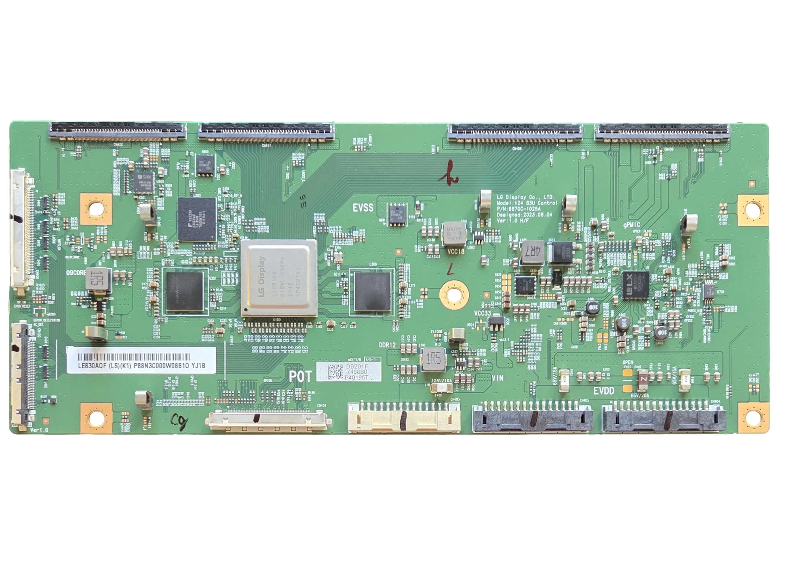 6871L-7458B LG T-Con, LE830AQF, 6870C-1025A, OLED83G4WUA