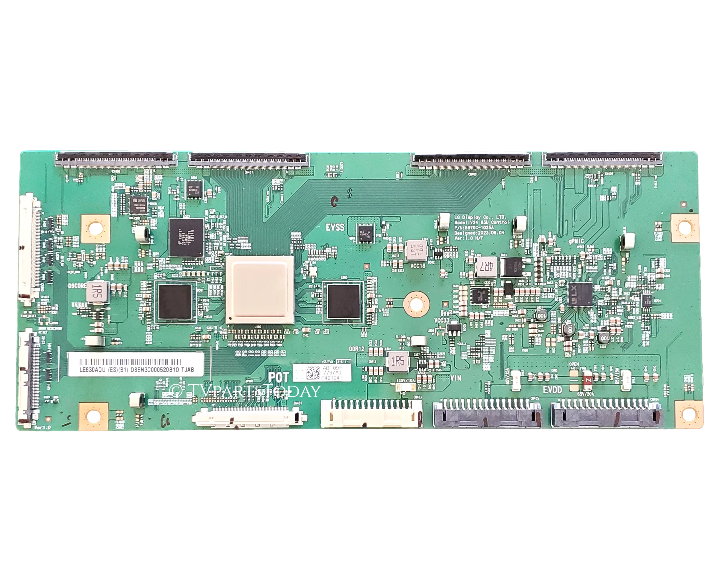 6871L-7797A LG T-Con, 6870C-1025A, LE830AQU, OLED83C4PUA, OLED83C4AUA