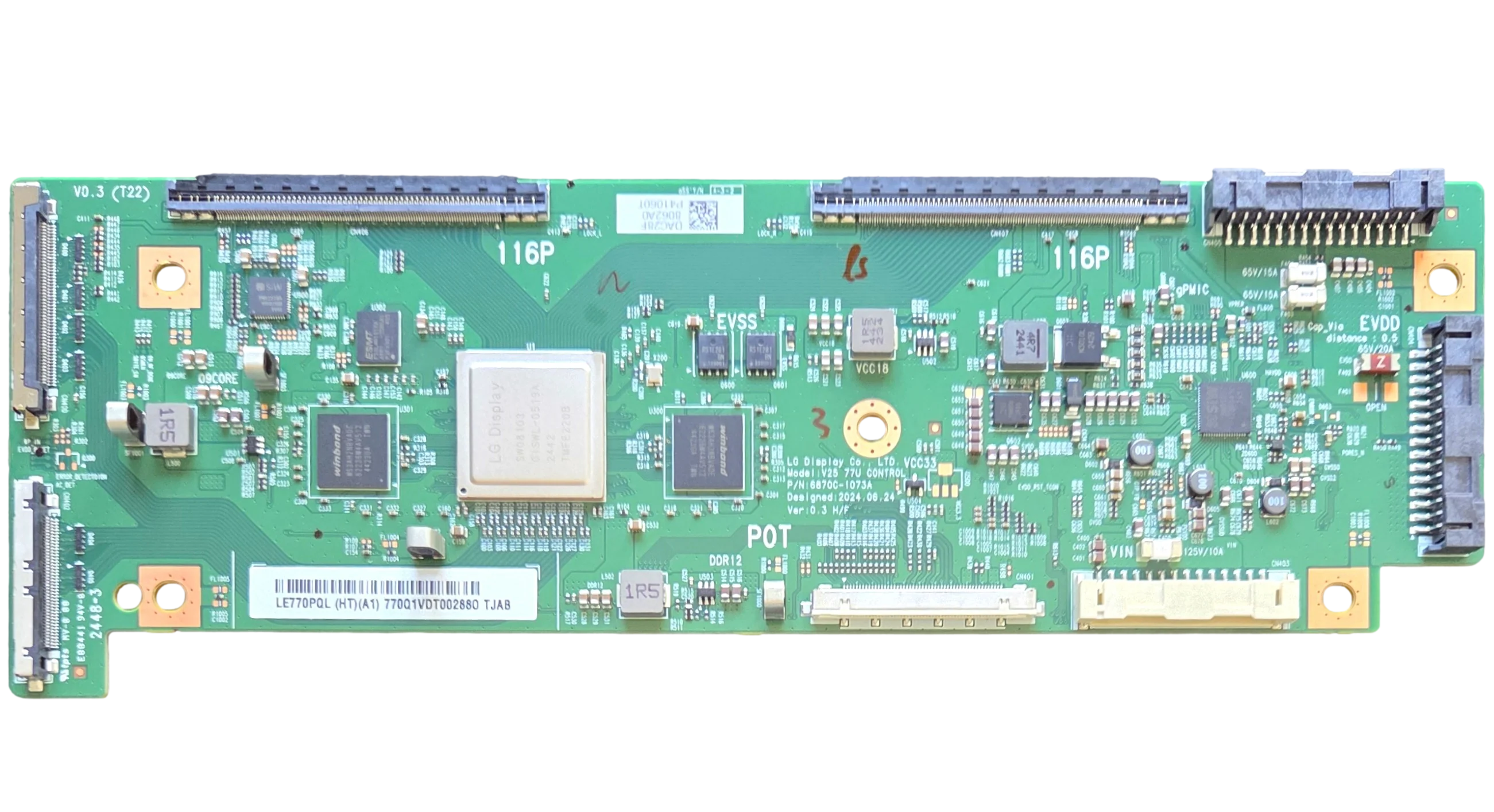6871L-8062A LG T-Con, LE770PQL, OLED77B5PUA