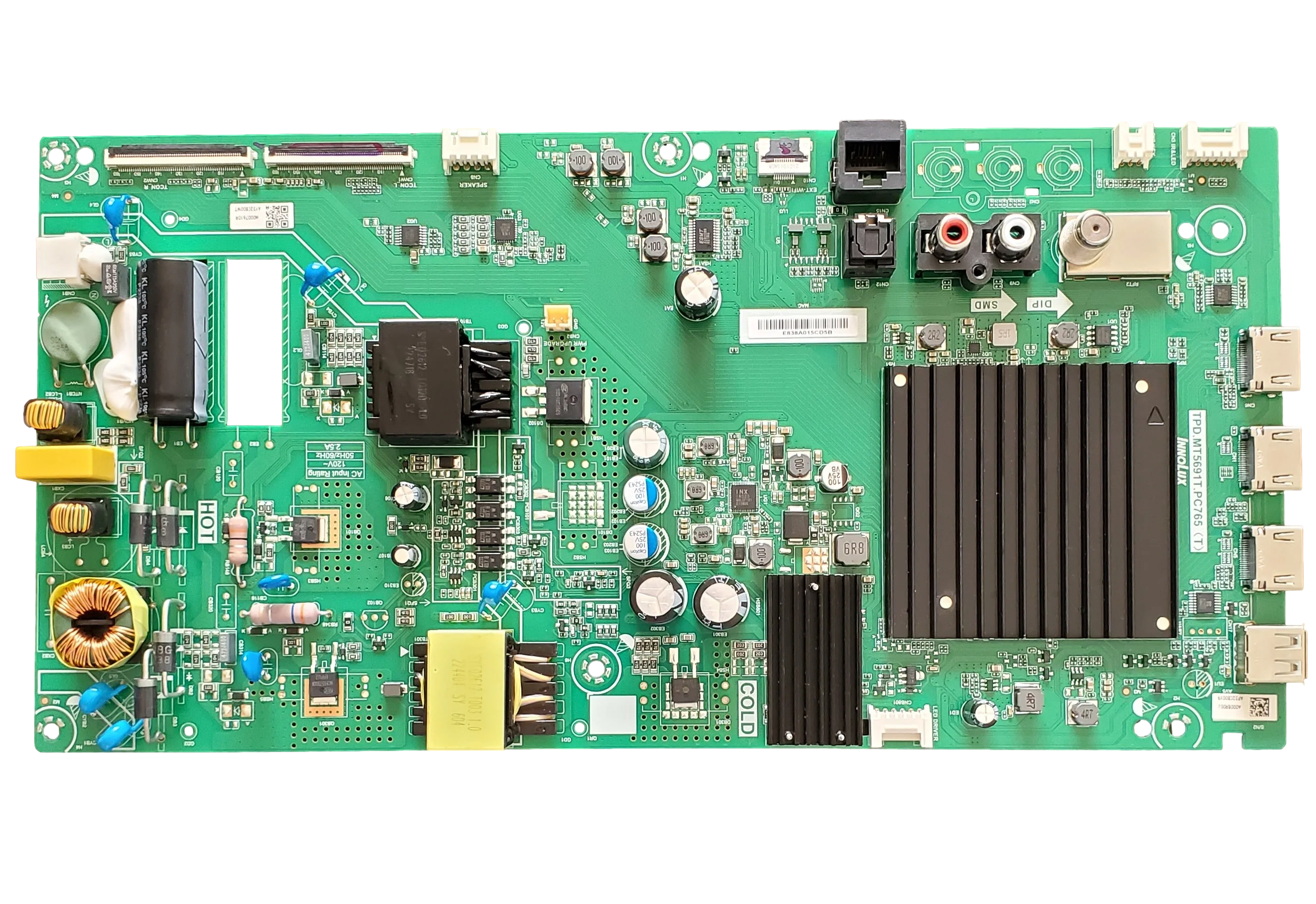 6M03A000BR00J Vizio Main Board/Power Supply, TPD.MT5691T.PC765(T), A000BR00J, V505M-K09