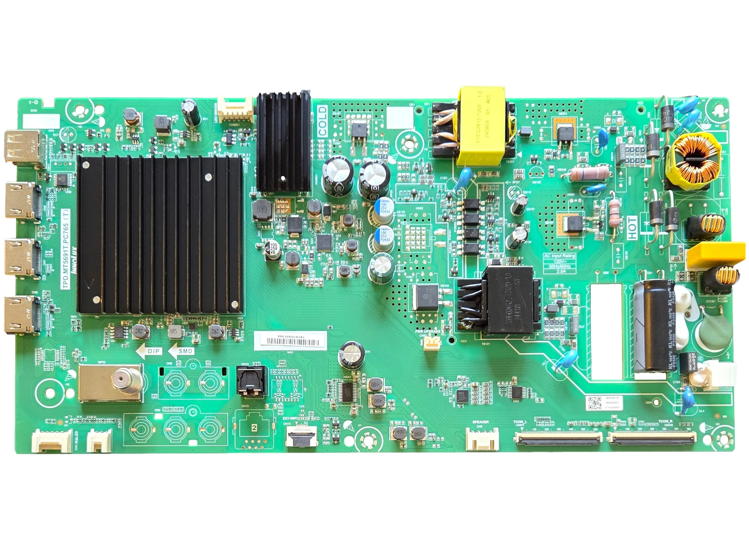 6M03A000GU00J Vizio Main Board, M000AB10R, TPD.MT5691T.PC765 (T), VQD50S-0809