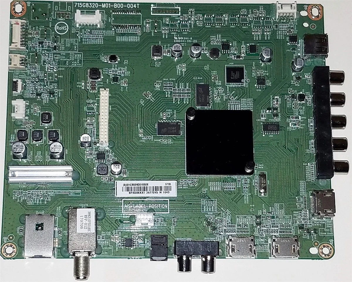 756TXHCB02K0010 VIZIO MAIN BOARD, 715G8320-M01-B00-004T, (X)XHCB02K001060X, D50F-E1, D50F-E1 LTYWVTET, D50F-E1 LTMWVTLT