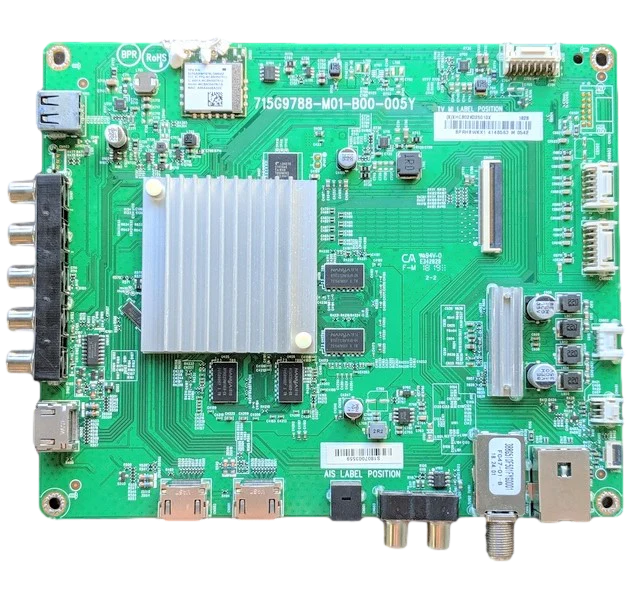 756TXHCB02K025 Vizio Main Board, (X)XHCB02K025, GXHCB02K025000X, 715G9788-M01-B00-005Y, D65-F1, PQ65-F1