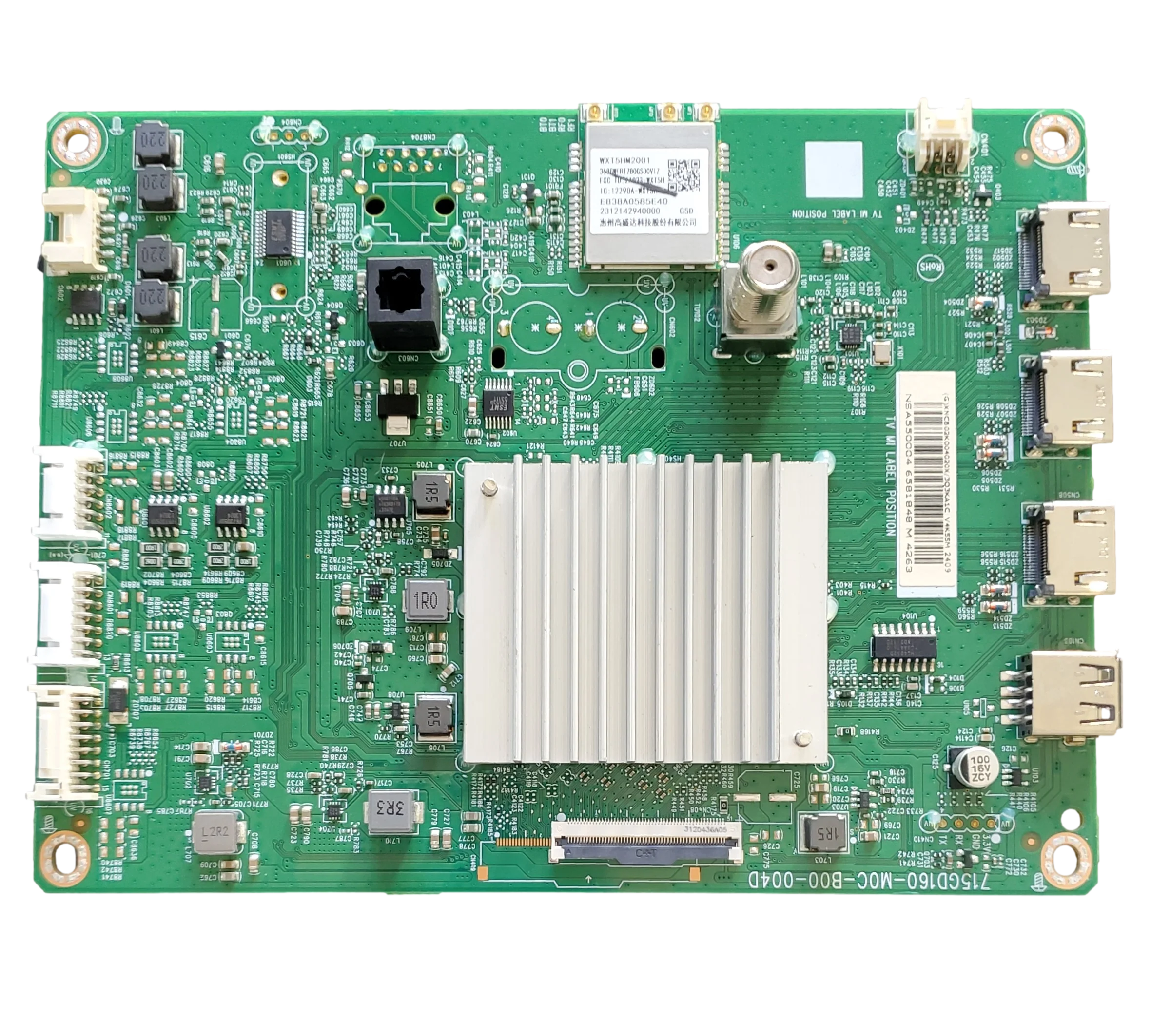 756TXNCB02K004 Vizio Main Board, (G)XNCB02K004020, 715GD160-M0C-B00-004D, V4K55M-0801