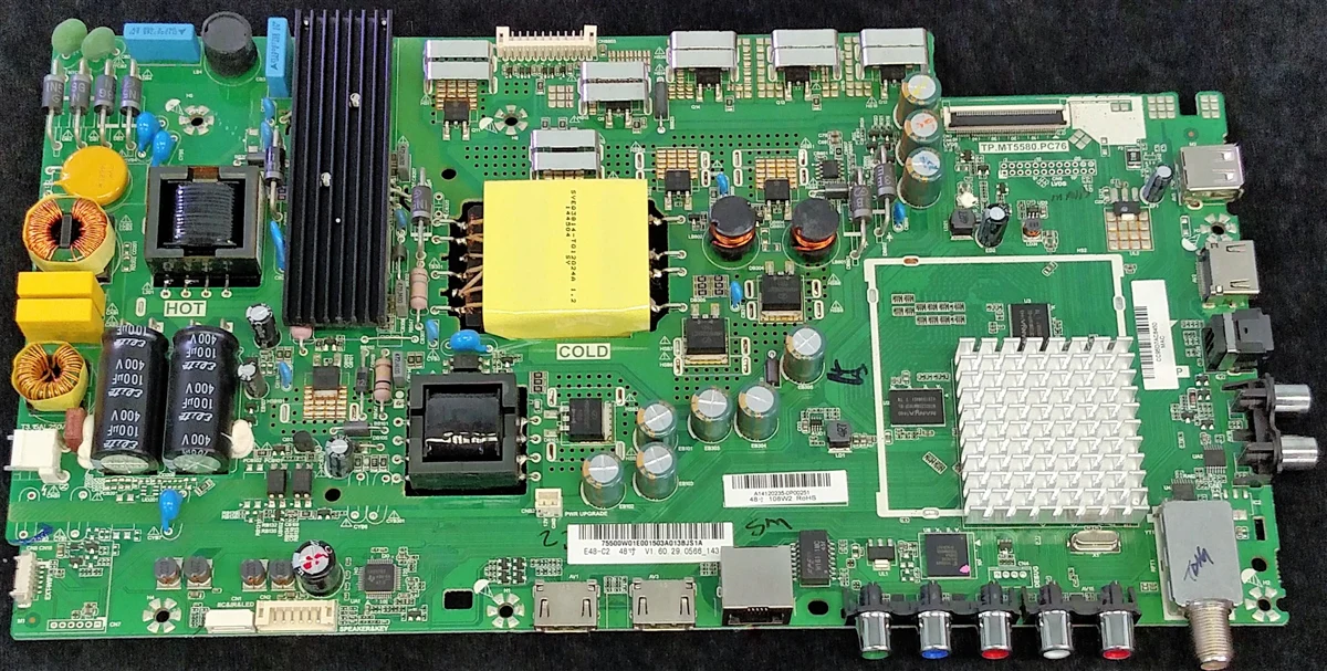 791.00W10.E006 Vizio Main/Power, 755.00W01.E001, E002, E004, TP.MT5580.PC76, 75500W01E001, E48-C2