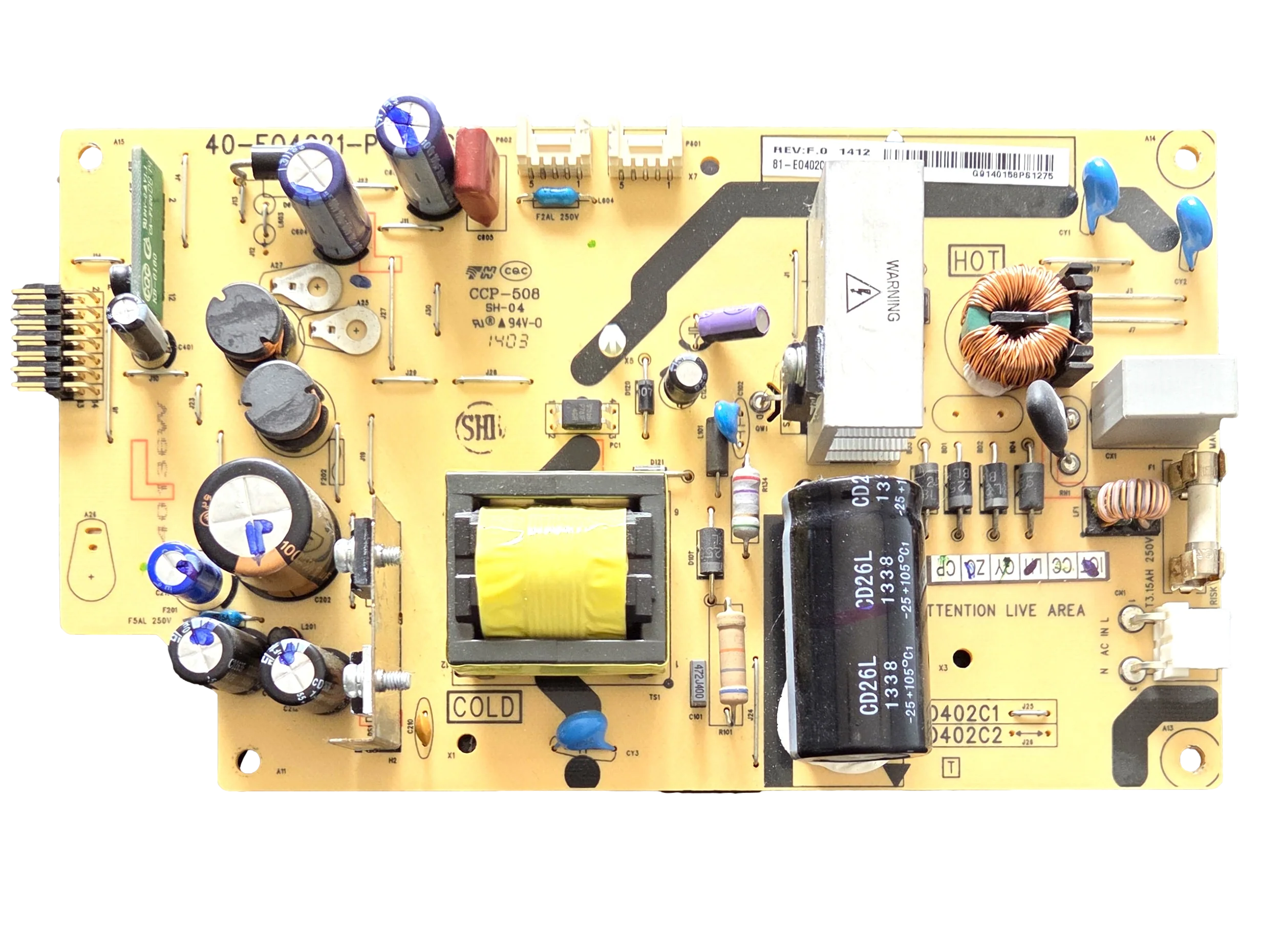 81-E0402C3-PL290AA TCL Power Supply, 40-E04021-PWF1XG, LE40FHDE3010TDAA, LE40FHDE3010TEAA