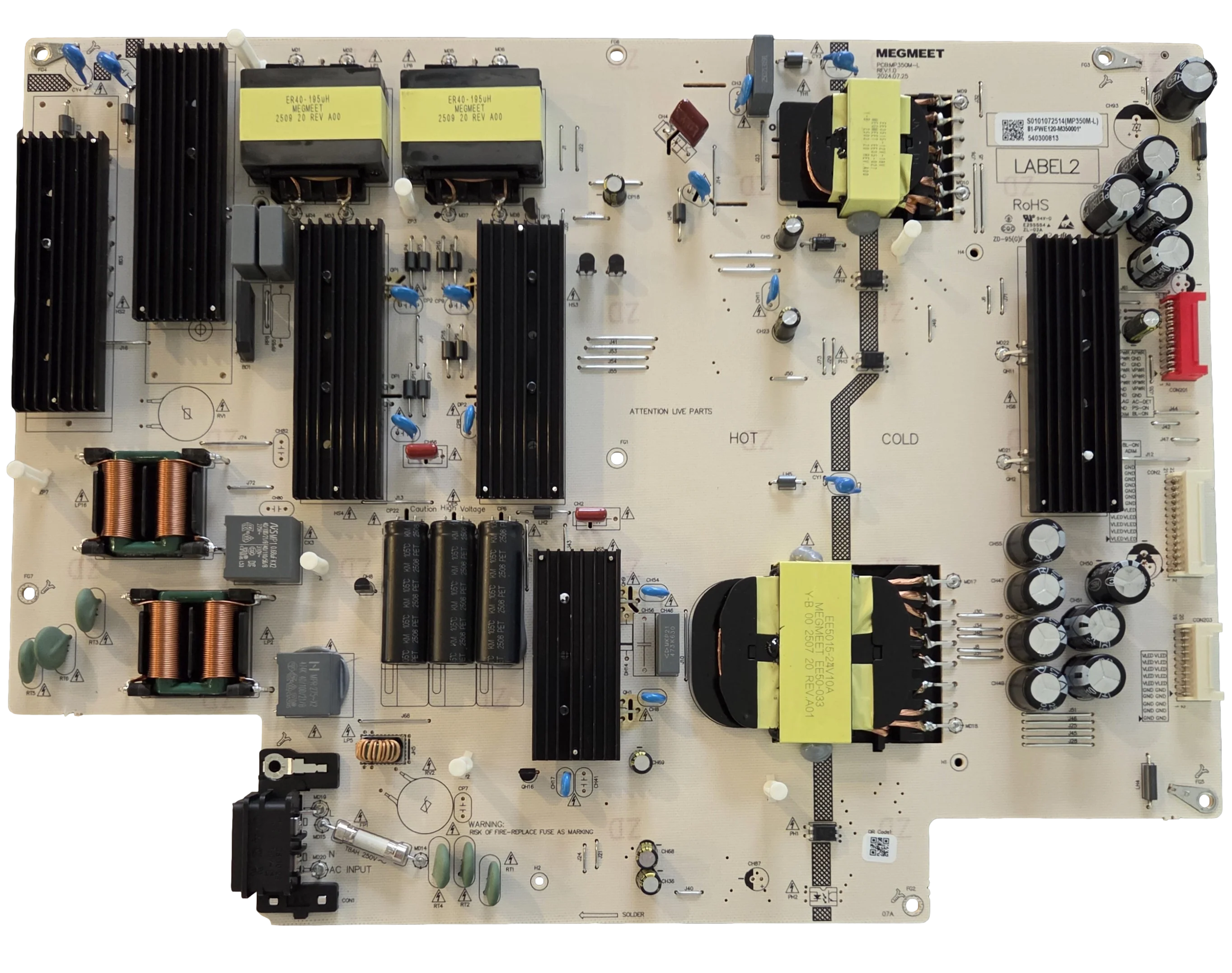 81-PWE120-M350001 LG Power Supply Board, MP350M-L, 65QNED92AUA, 65QNED92AUA.CUSDKH