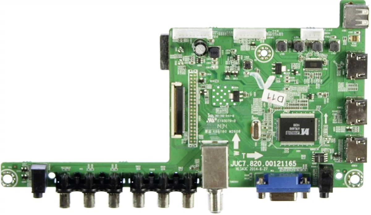 850107075 Hitachi Main Board, JUC7.820.00121165, 917A4RN048010, LE49S508, LE55A6R9A