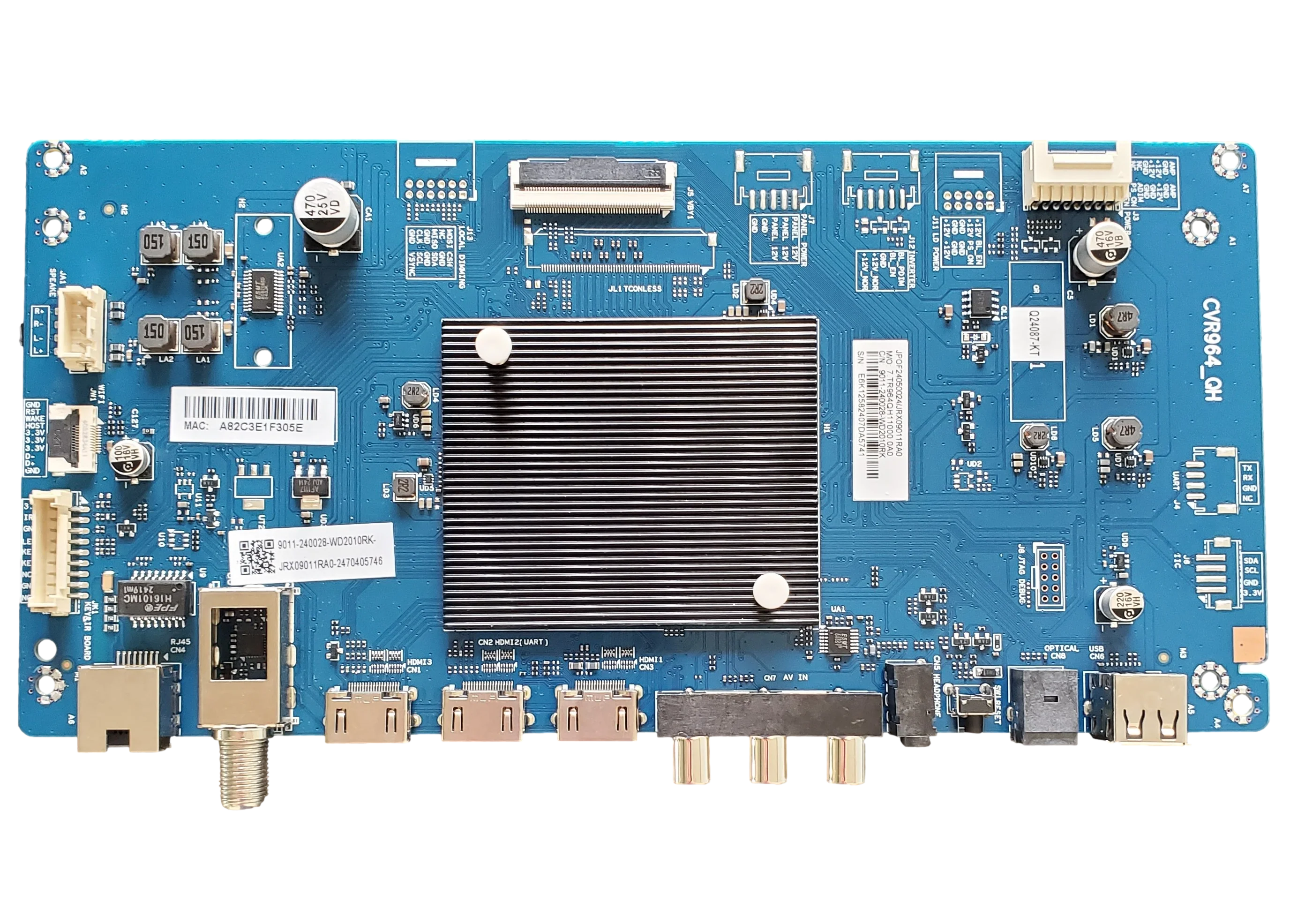 9011-240028-WD2010RK Onn Main Board, CVR964_QH, 100012586