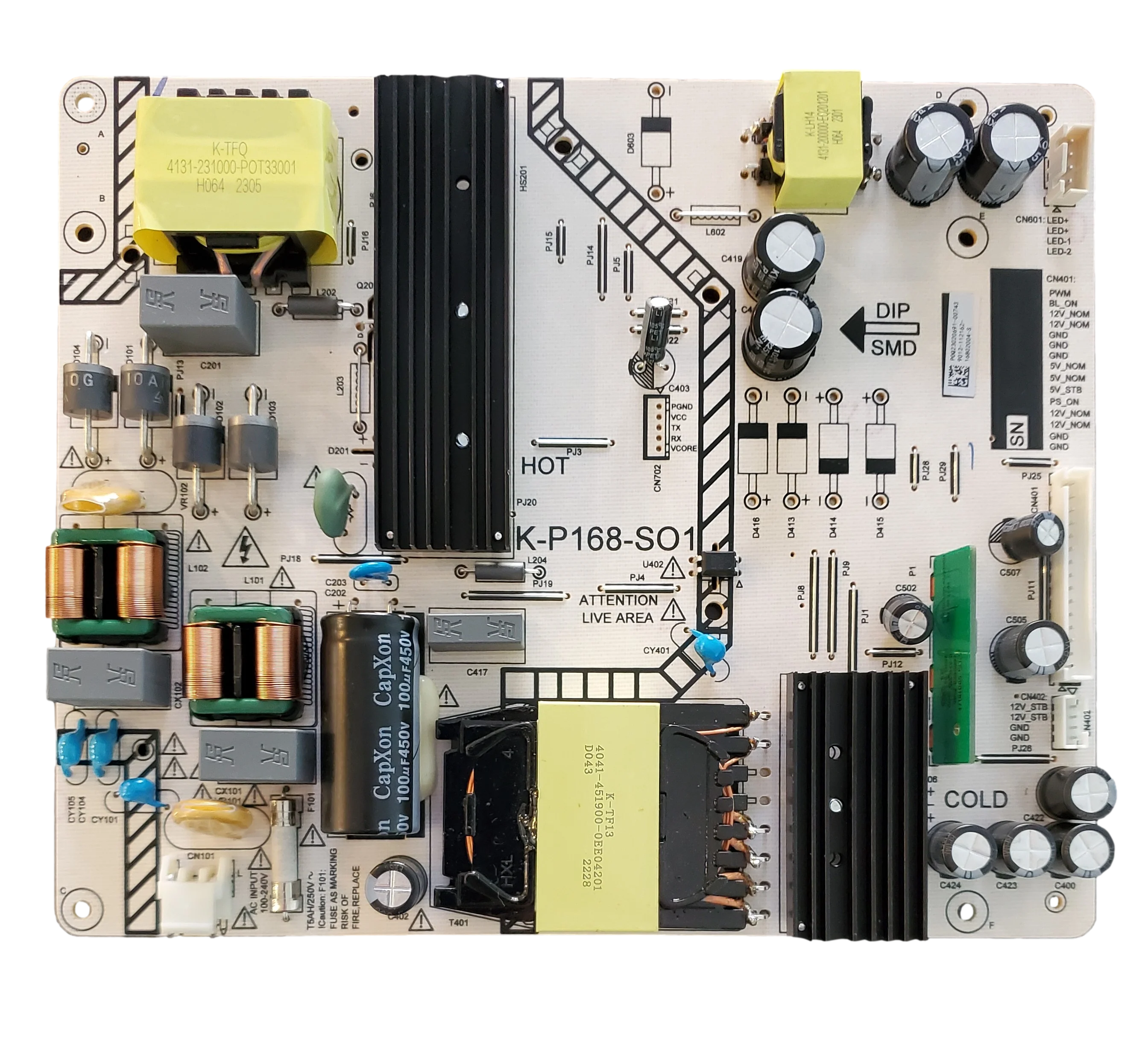 9012-112162 Sharp Power Supply, P0Q22080156, 4P-B50EJ2U, 4P-B55EJ2U