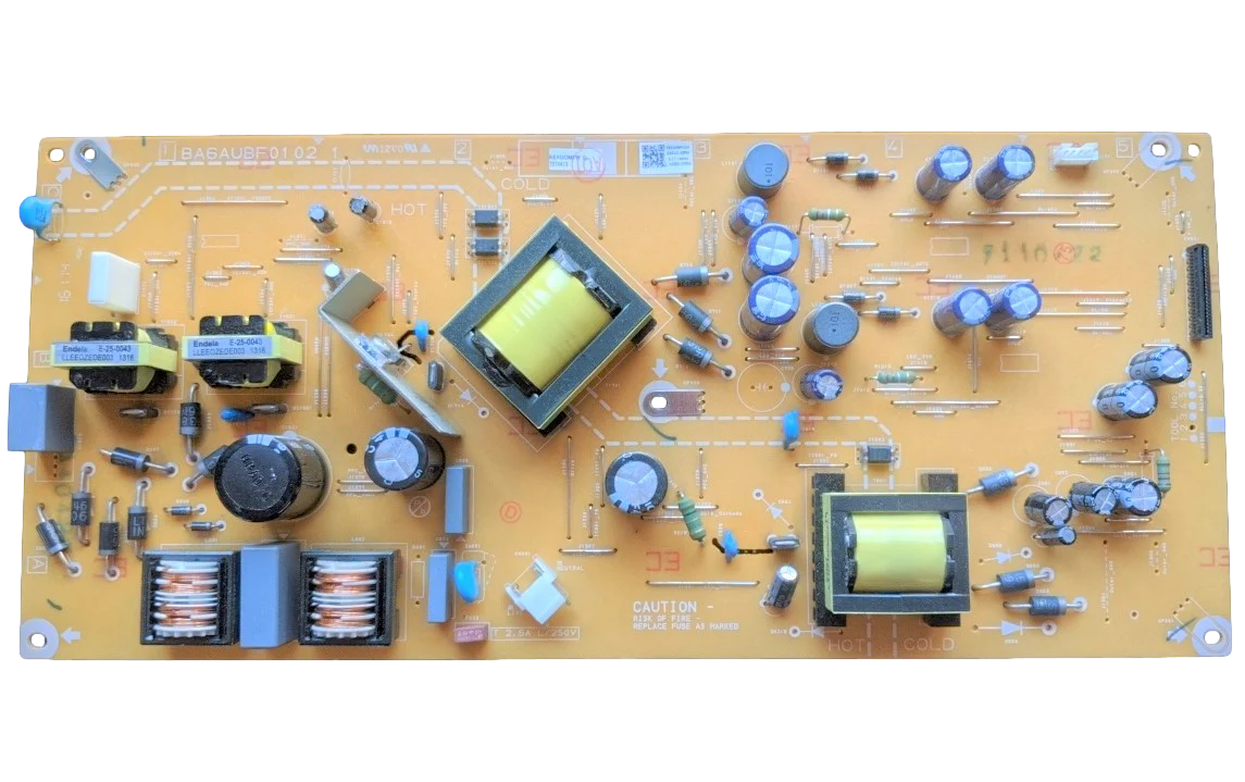 A6AUCMPW-001, Sanyo Power Supply Board, BA6AUBF0102 1, A6AUCMPW C, A6AUC-MPW, FW50D36F