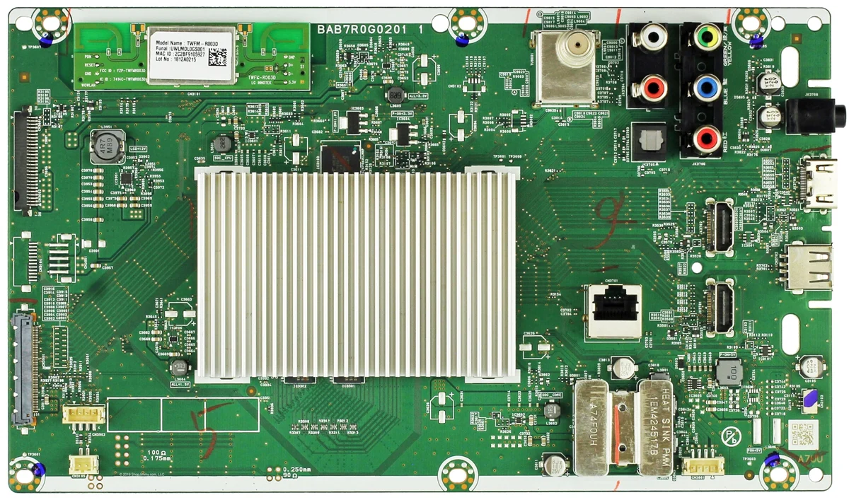 AA7URMMAM001 Philips Main Board, AA7URMMAM001, ME1, BAB7R0G0201 1, 50PFL5602/F7A