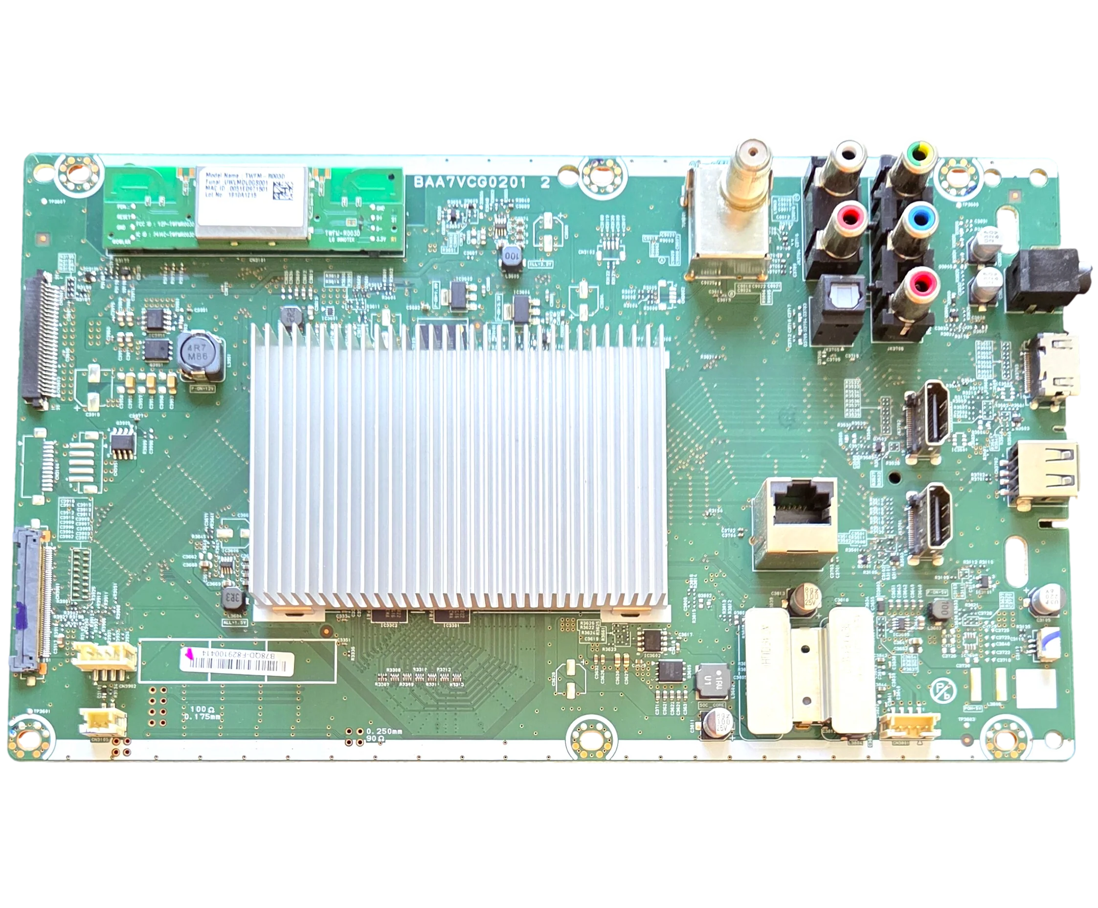 AB78LMMA-001 Sanyo Main Board, TWFM-R003D, UWLMDL0GS001, B78QD, BAA7VCG0201 2, FW65C78F