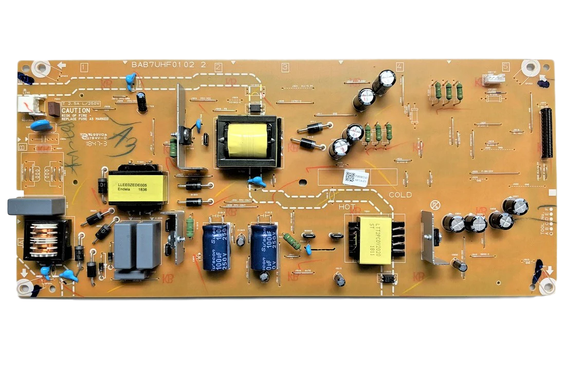 AB7UK021-001 Philips Power Supply, BAB7UHF01 02 2, P000000343, AB7UK021, 50PFL6502/F7