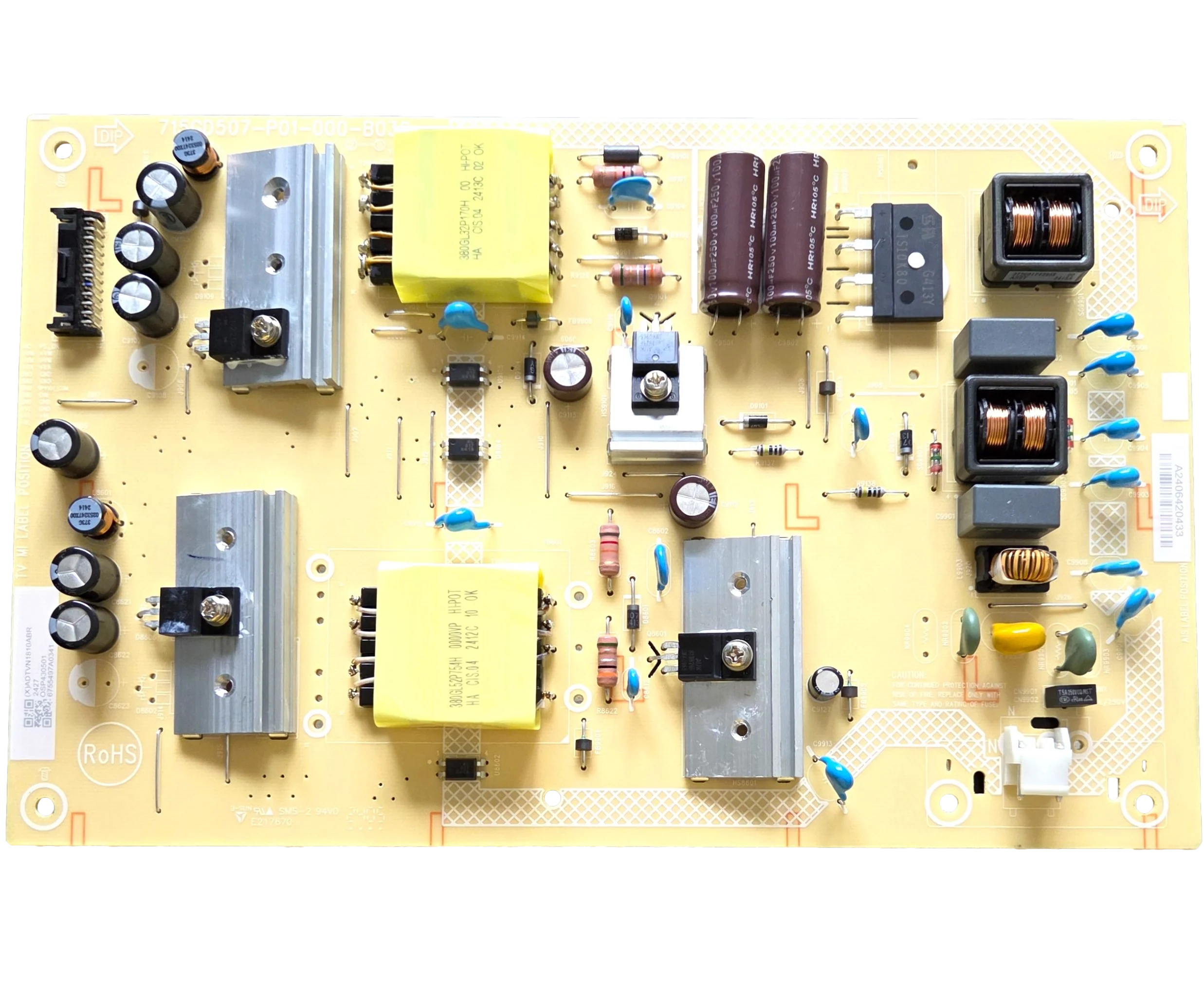 ADTVN1810ABR Vizio Power Supply, 715GD507-P01-000-B03S, V4K55M-0801