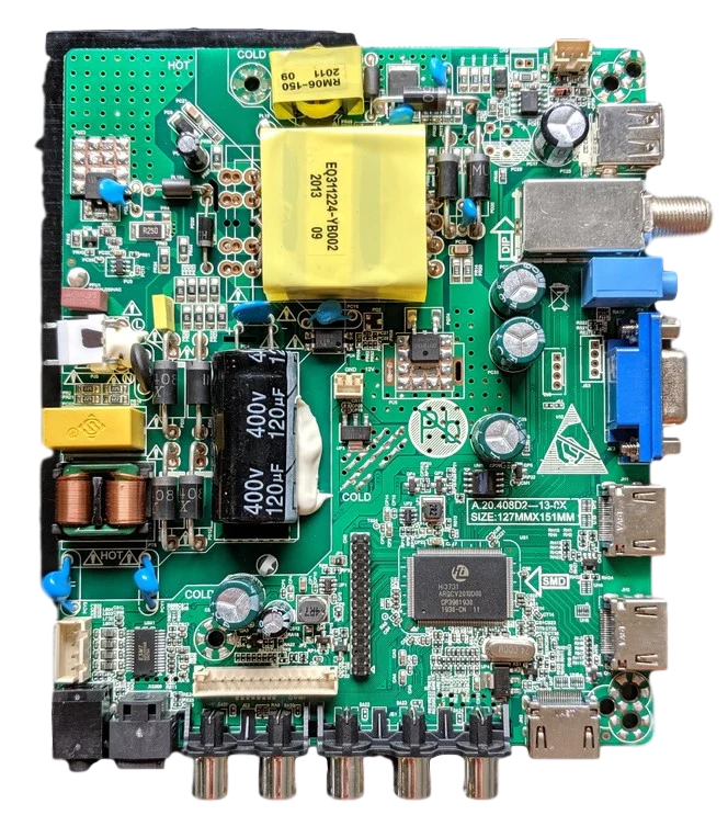AE0013276 RCA Main Board, 408D2-A6, S01200302005, RLDED4016A-H