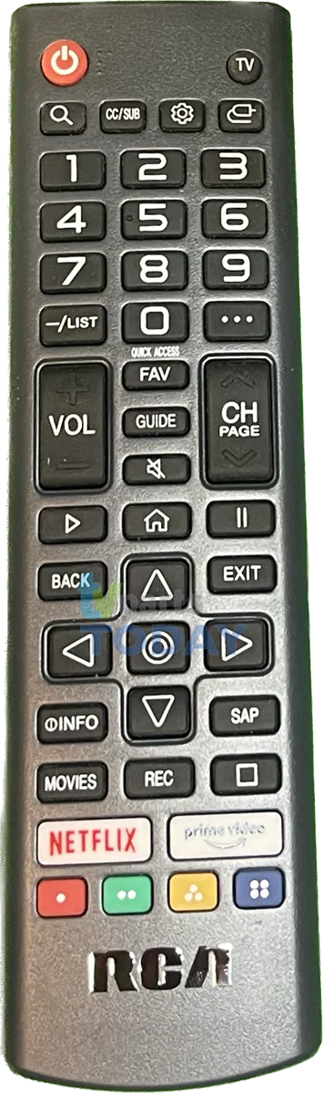 AKB76037002 RCA REMOTE has Amazon Prime & Netflix buttons RWOSU6547