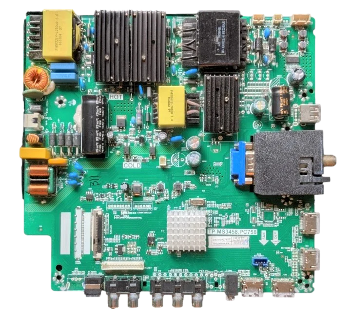 B2IV58CE-Main Sceptre Main Board/Power Supply, A16089743, TP.MS3458.PC758, B2IV58CE