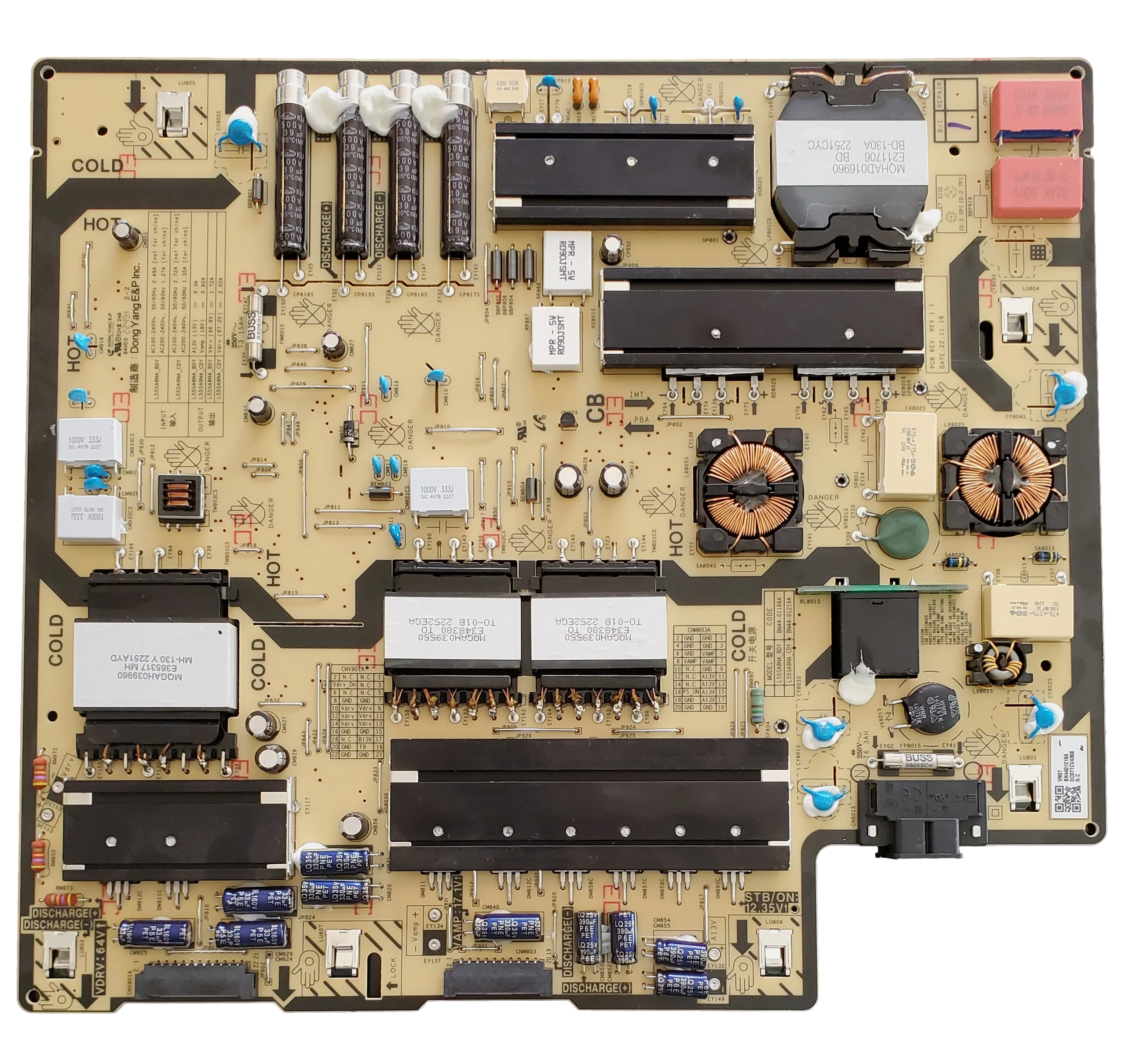 BN44-01216A Samsung Power Supply, BN4401216A, L55SA9NA_CDY, QN55QN90BAFXZA, QN55QN90CAFXZA