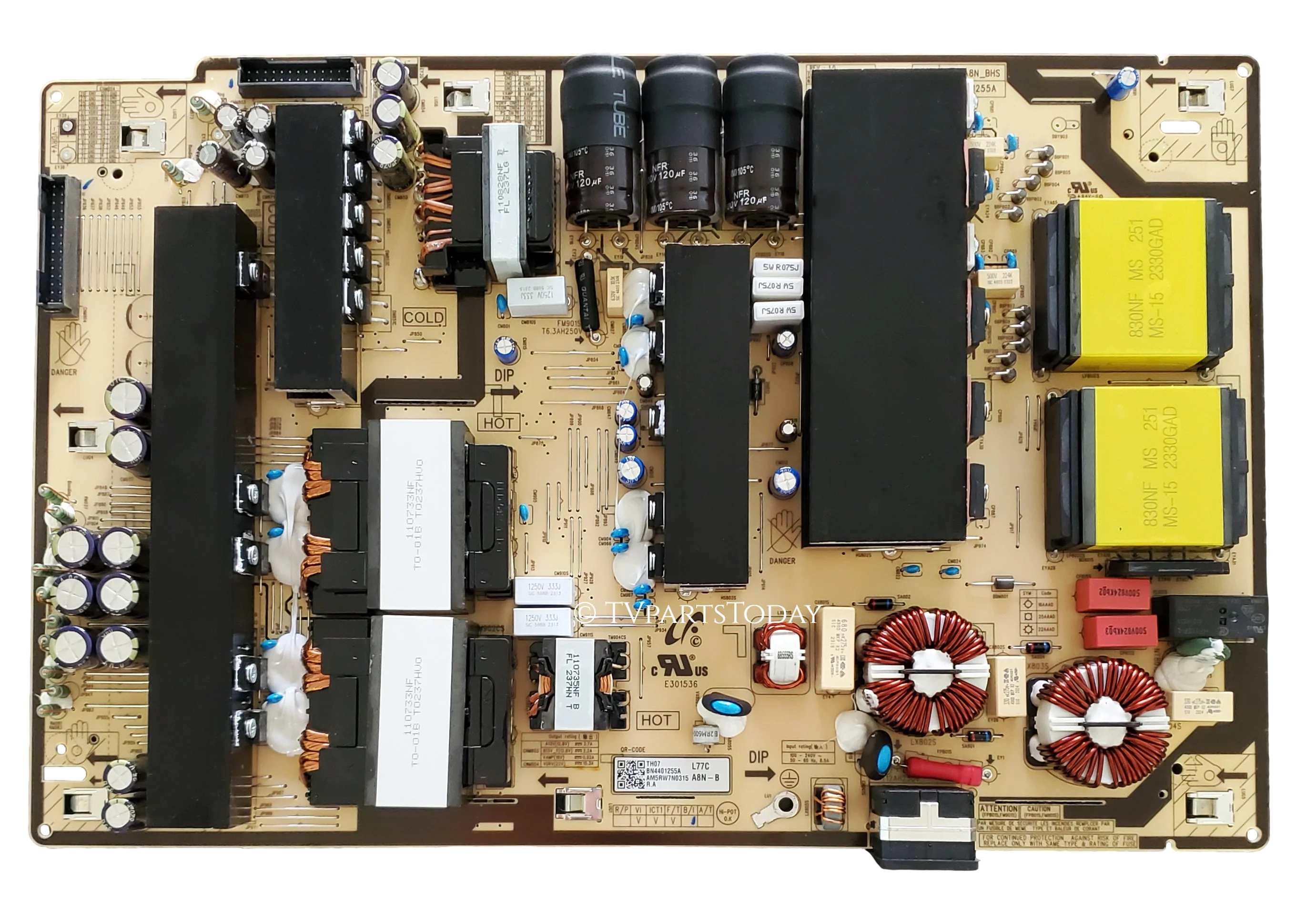 BN44-01255A Samsung Power Supply, L77CA8N_BHS, BN4401255A, QN77S85DAEXZA, QN77S85DDEXZA, QN77S84DBEXZA