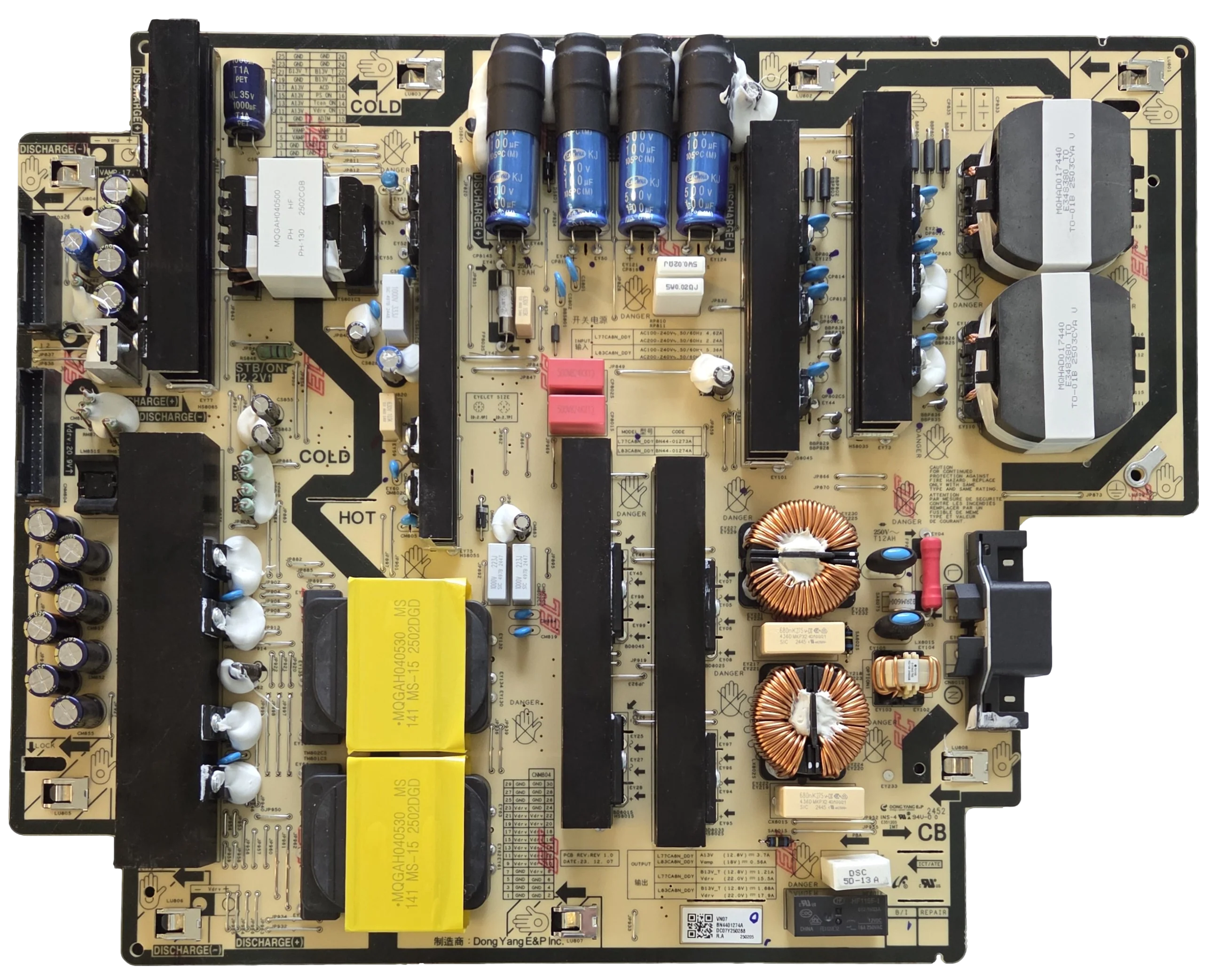 BN44-01274A Samsung Power Supply, L83CA8N_DDY, QN83S85FAE , QN83S85FAEXZA