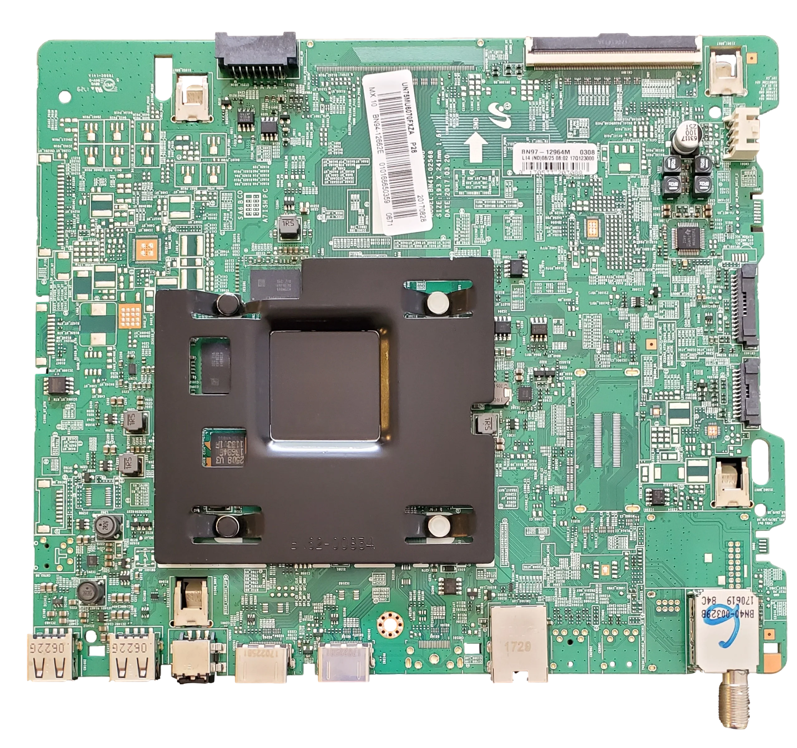 BN94-12662E Samsung Main Board, BN97-12964M, BN41-02568B, UN75MU6070FXZA DA01, UN75MU6070FXZA