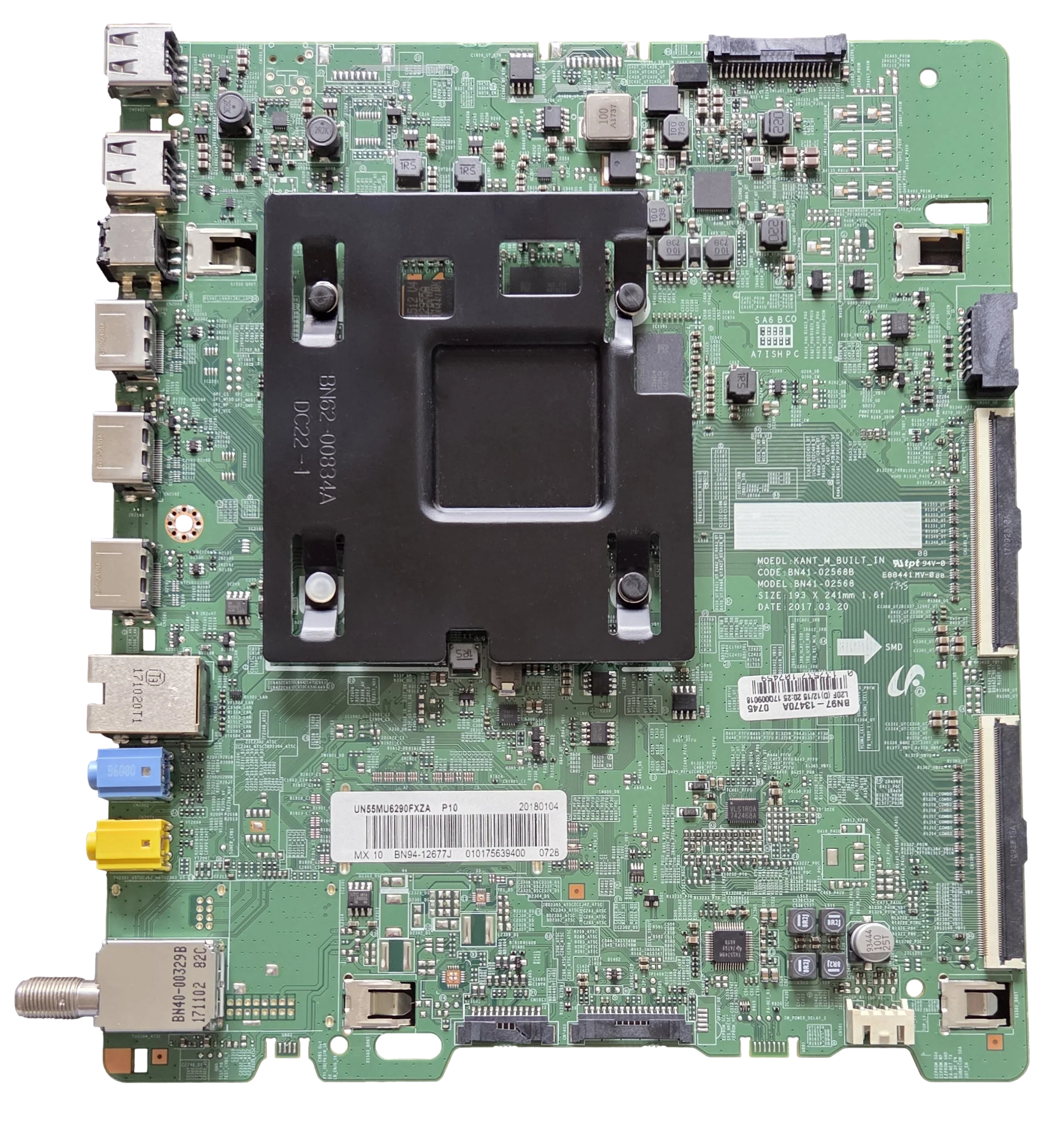 BN94-12677J Samsung Main Board, BN97-13470A , BN41-02568B , UN55MU6290FXZA