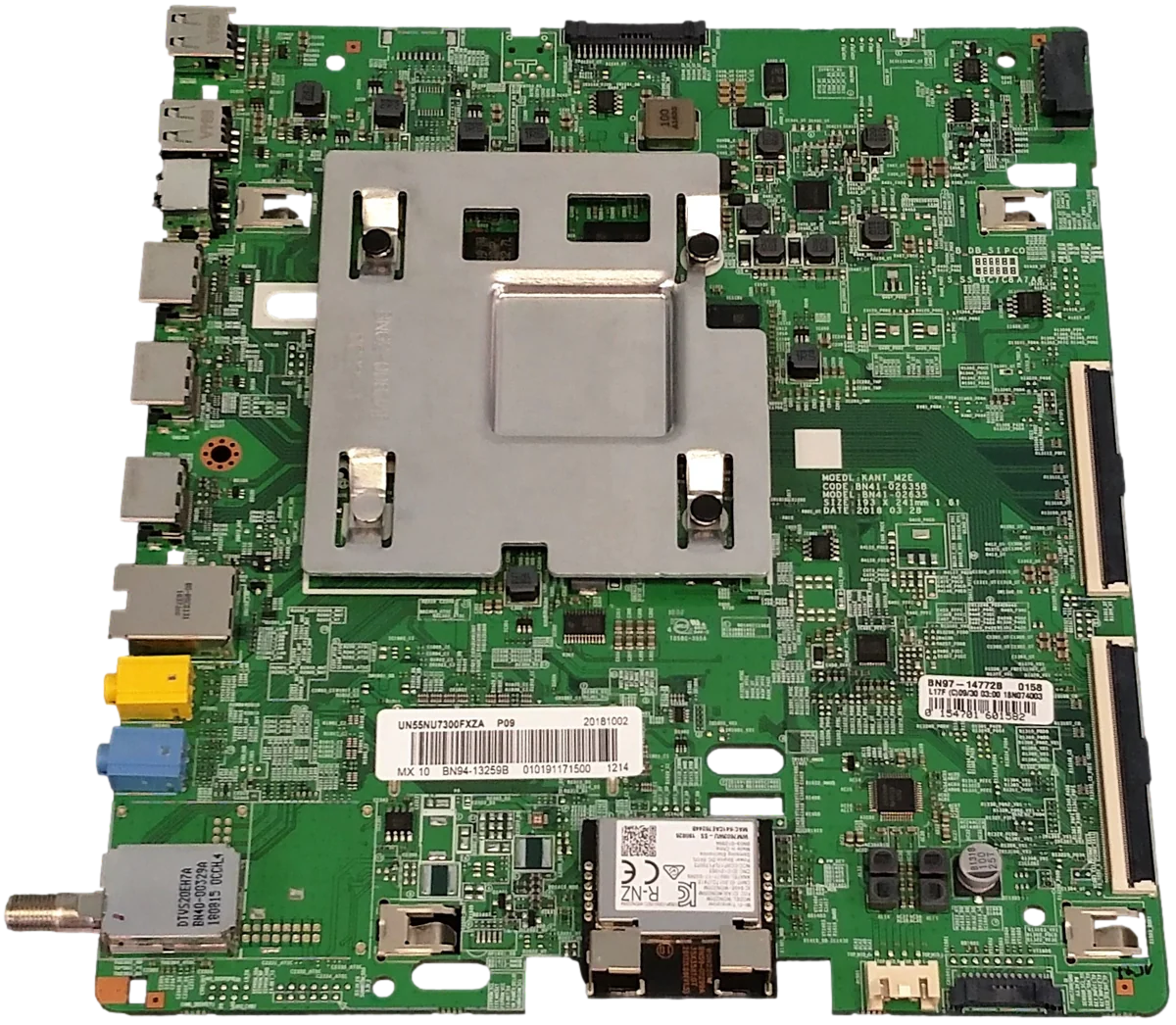BN94-13259B Samsung Main Board, BN97-14772B, BN41-02635B, UN55NU7300FXZA