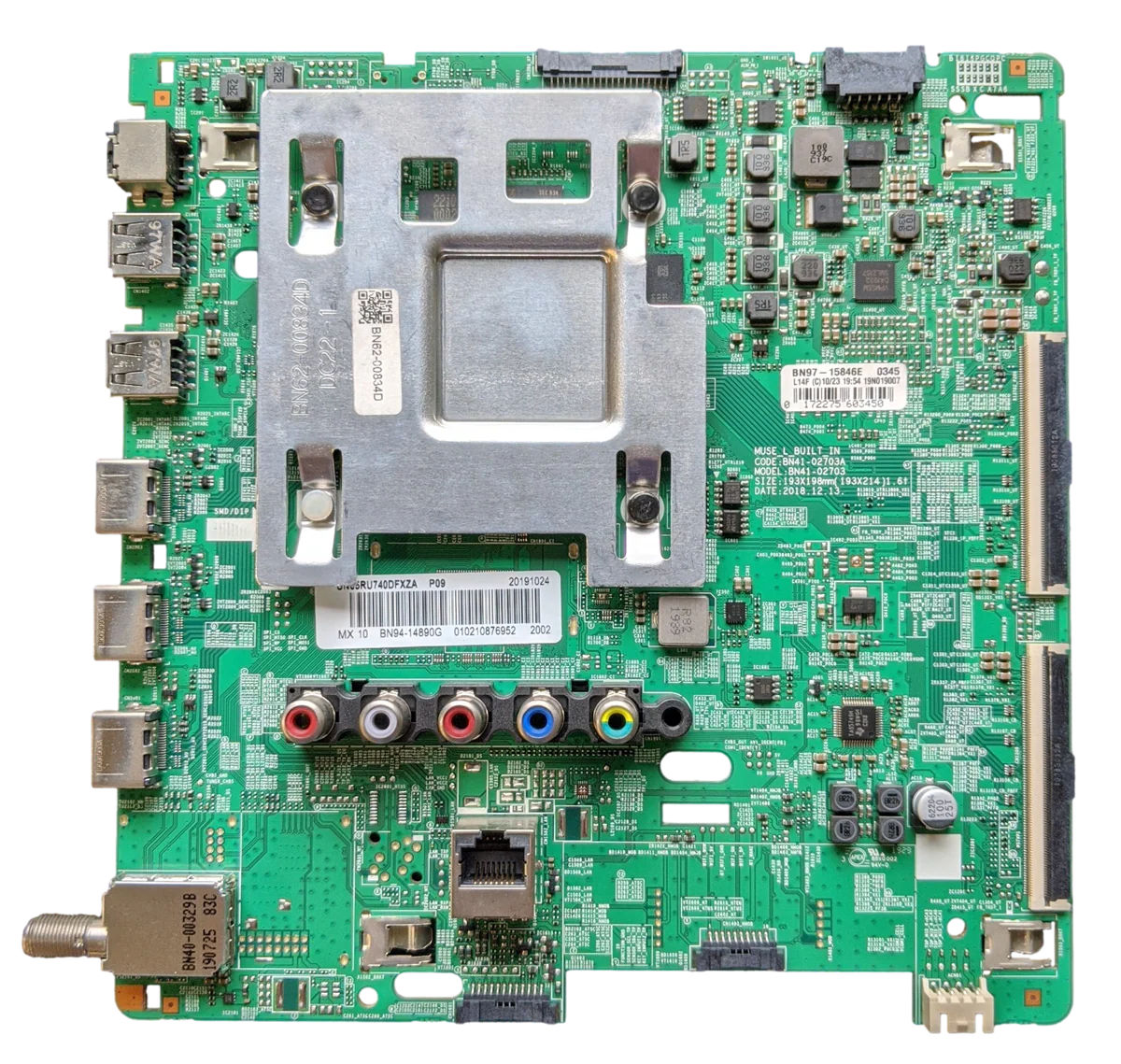 BN94-14890G Samsung Main Board, BN97-15846E, BN41-02703A, UN65RU740DFXZA