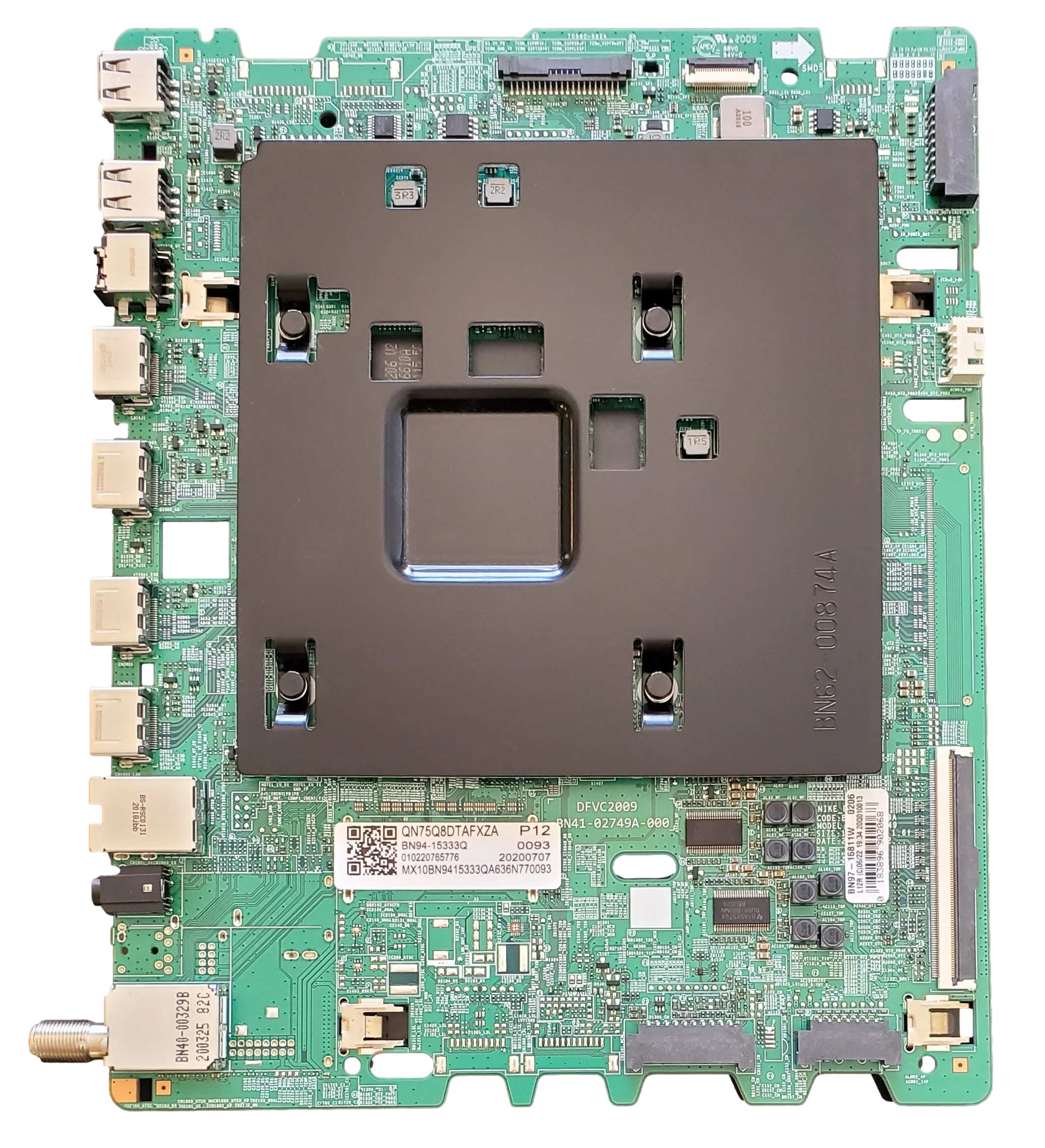 BN94-15333Q Samsung Main Board, BN94-15333Q, BN97-16811W, BN41-02749A, QN75Q8DTAFXZA, QN75Q80TAFXZA